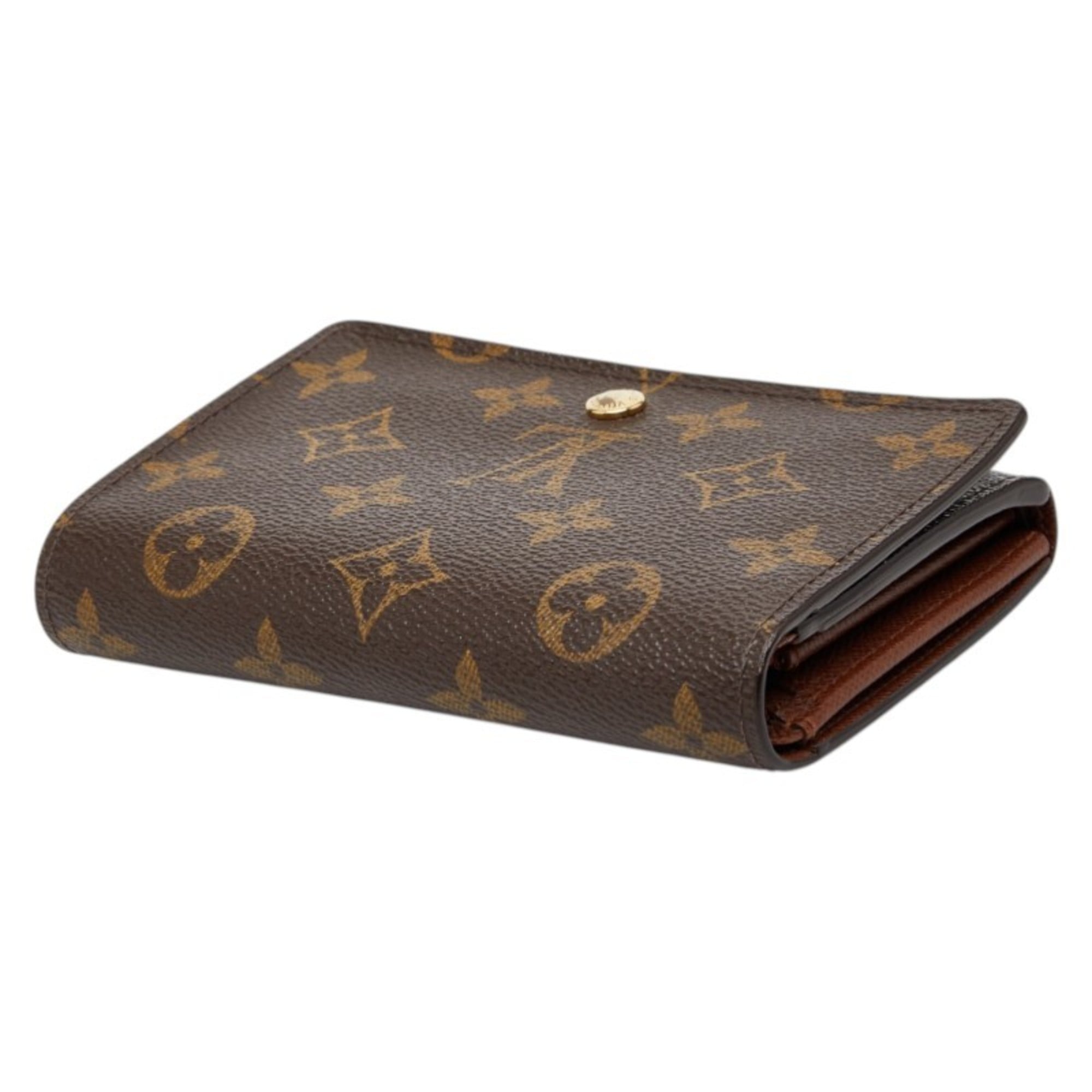 Louis Vuitton Monogram Brown Pvc Leather Wallet (Bi-Fold) (Pre-Owned)