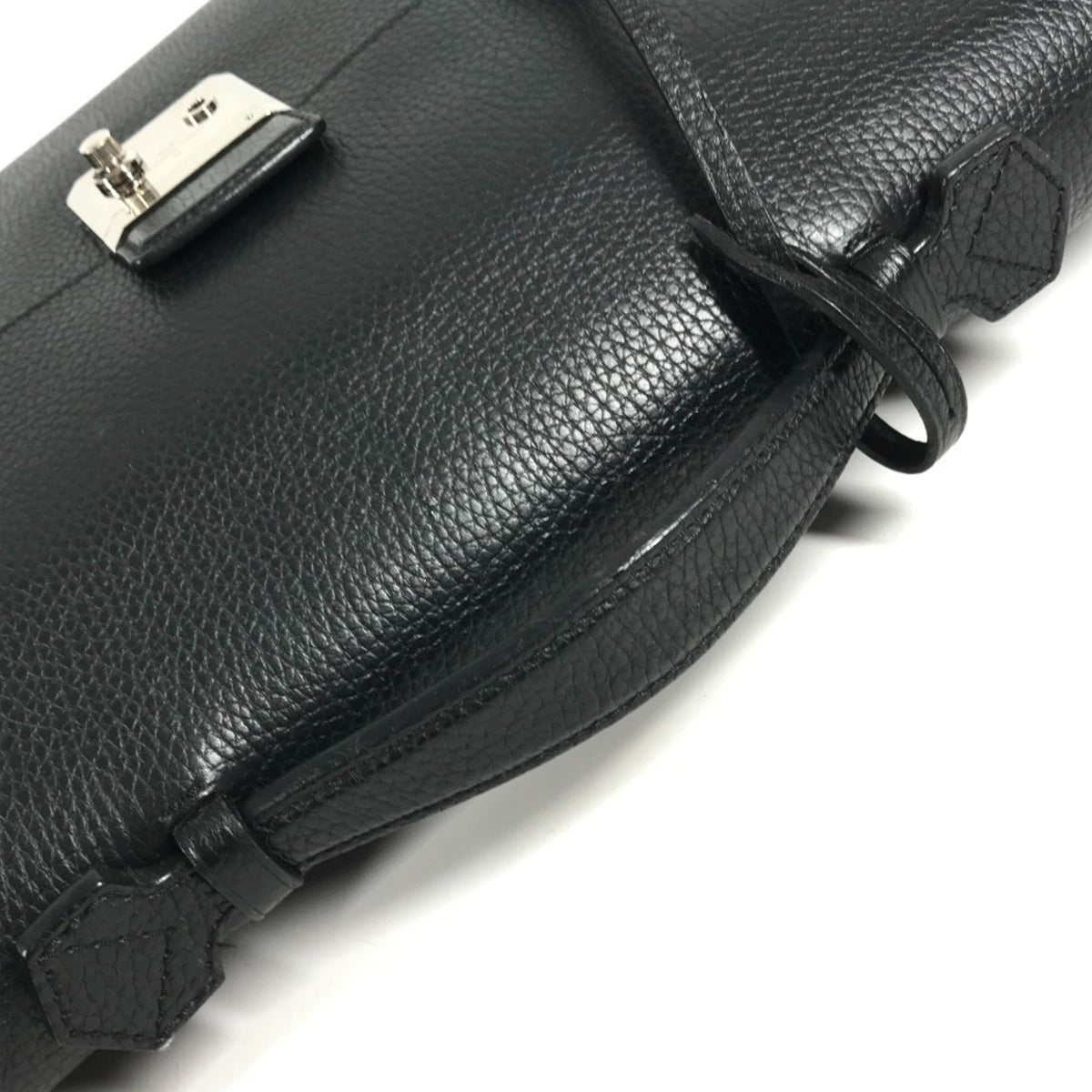 Louis Vuitton Black Leather Briefcase Handbag (Pre-Owned)