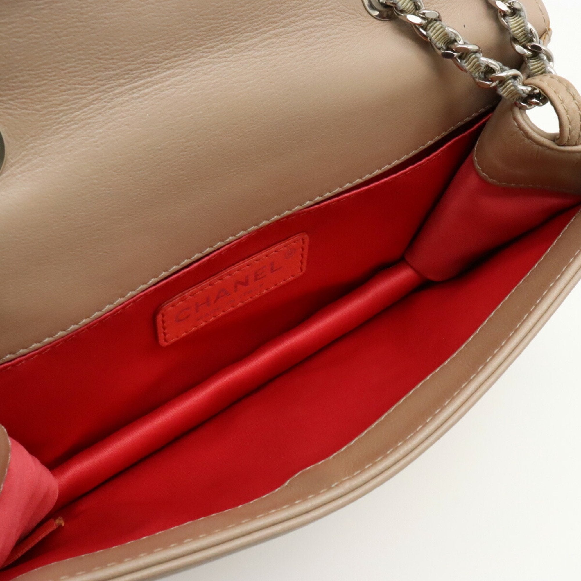 Chanel Multi-Color Leather Shoulder Bag Tote Bag (Pre-Owned)