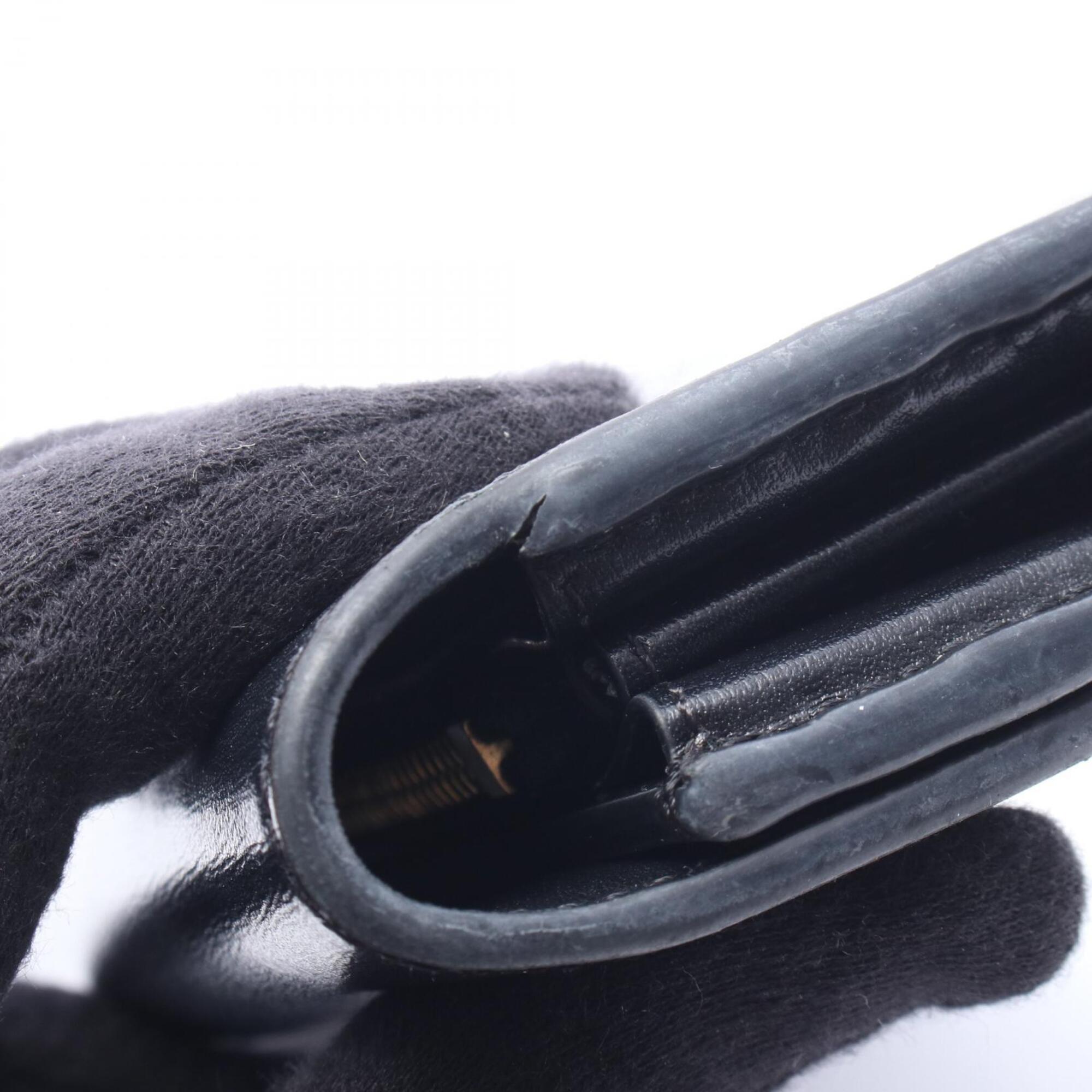 Celine Black Leather Long Wallet (Bi-Fold) (Pre-Owned)