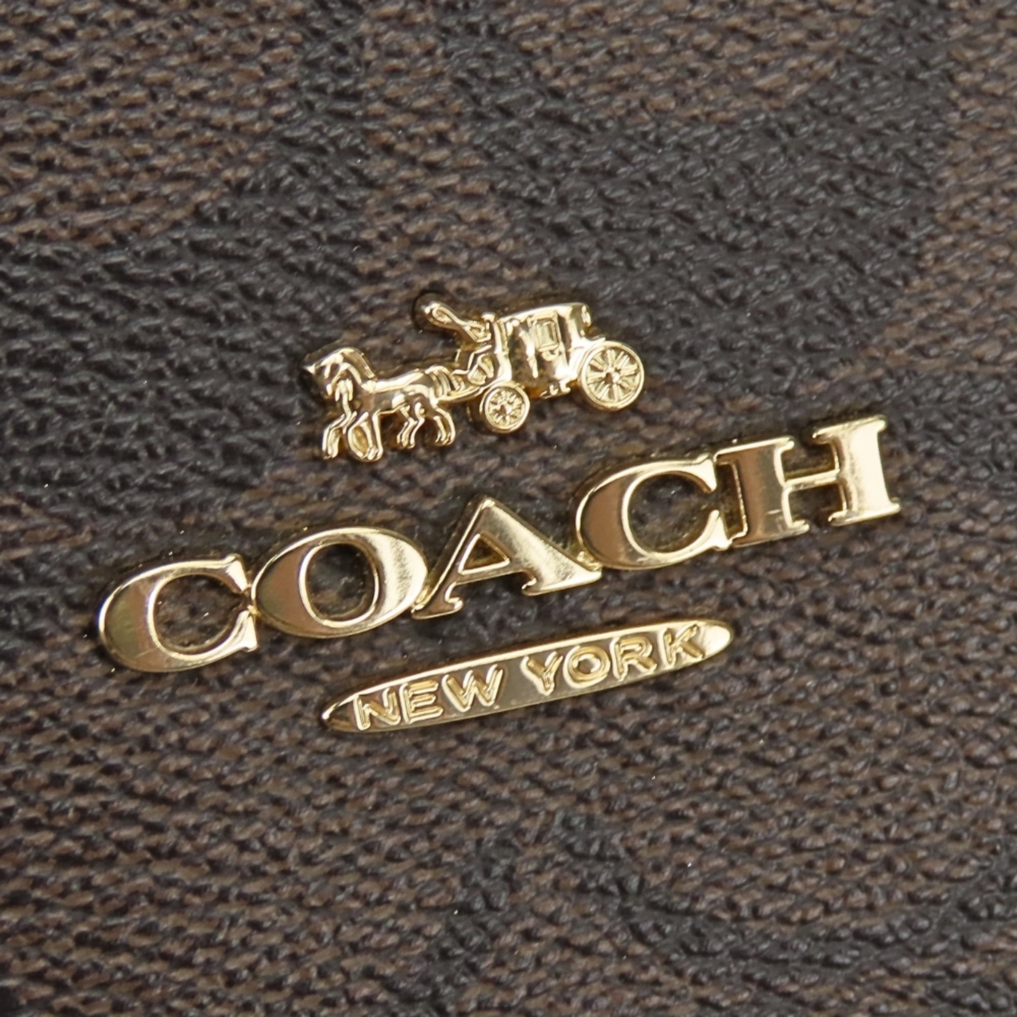 Coach Black Dark Brown Pvc Leather Shoulder Bag (Pre-Owned)