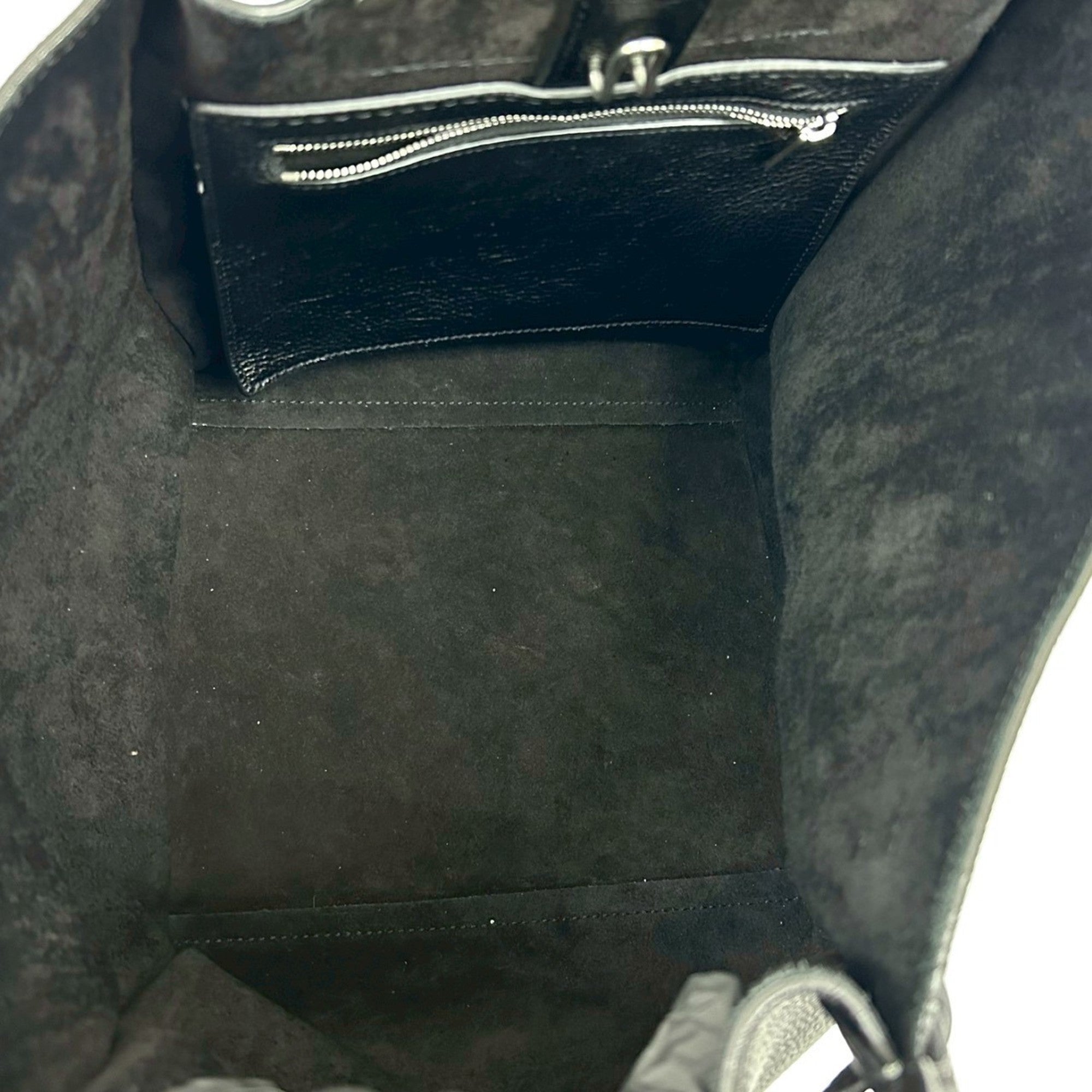 Celine Black Leather Handbag Shoulder Bag Tote Bag (Pre-Owned)