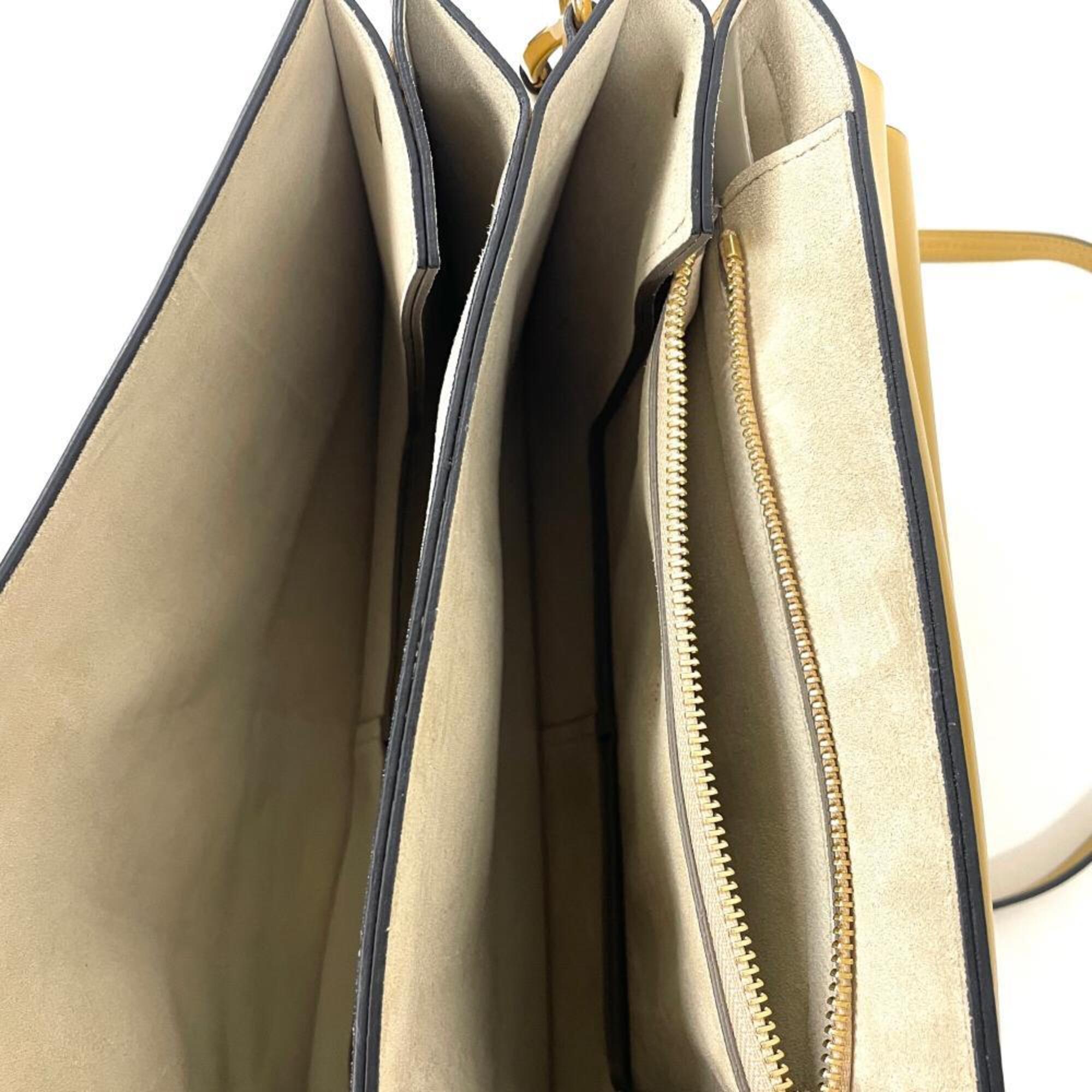 Chloé Yellow Leather Shoulder Bag (Pre-Owned)