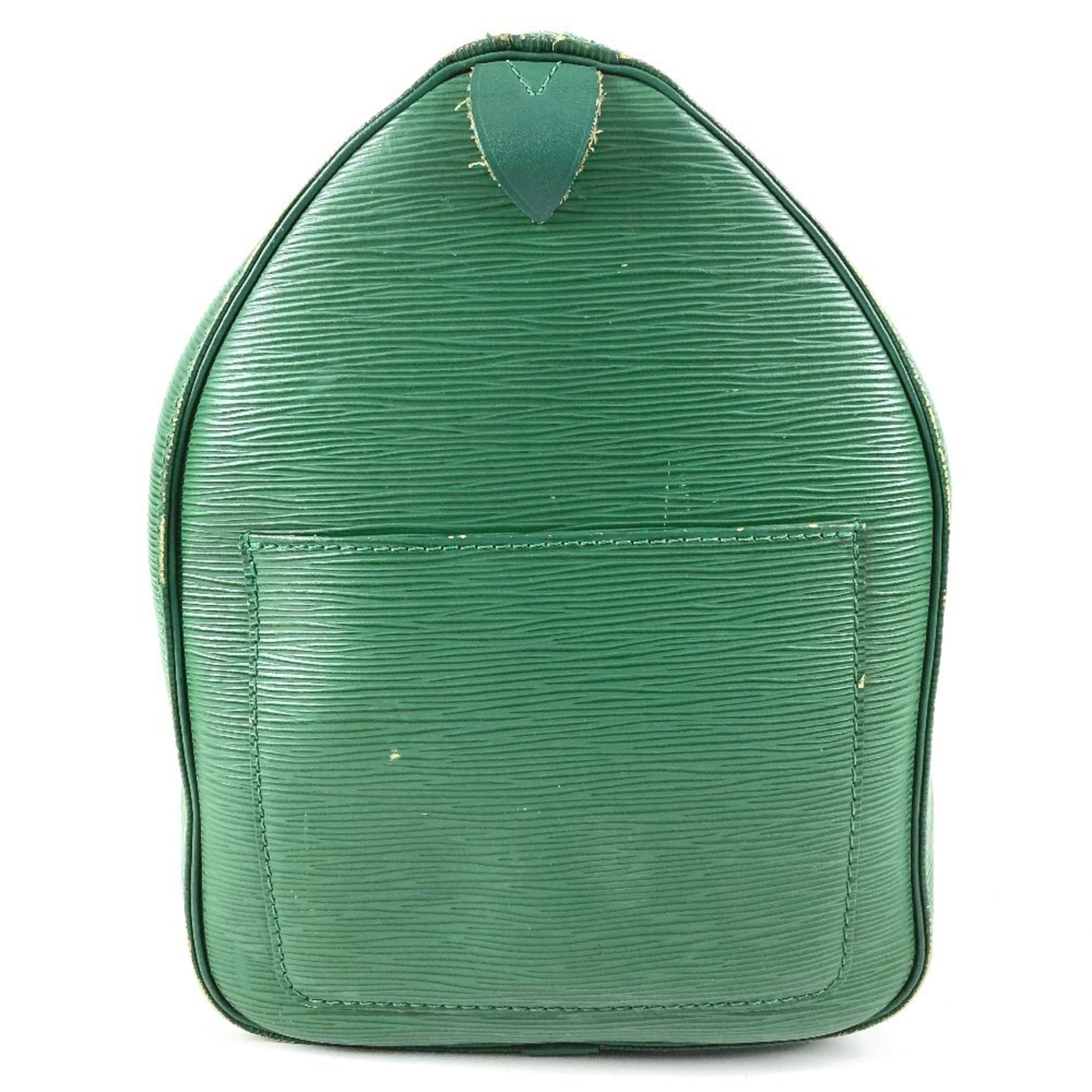 Louis Vuitton Epi Borneo Green Epi Leather Boston Bag Handbag (Pre-Owned)
