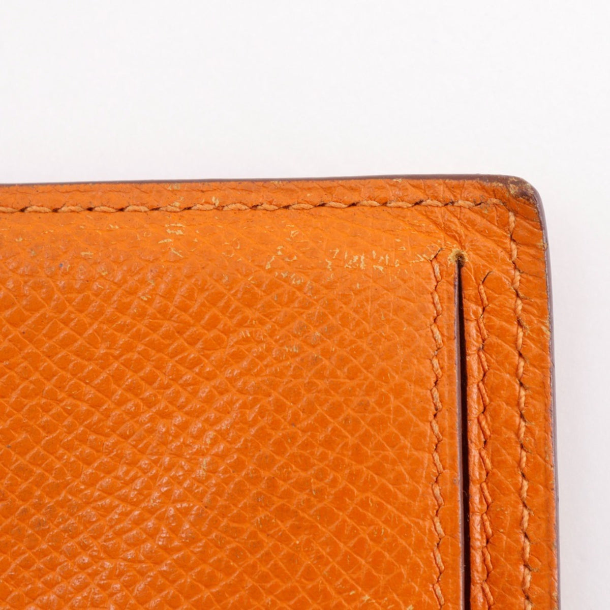 Hermes Orange Epsom Leather Long Wallet (Bi-Fold) (Pre-Owned)