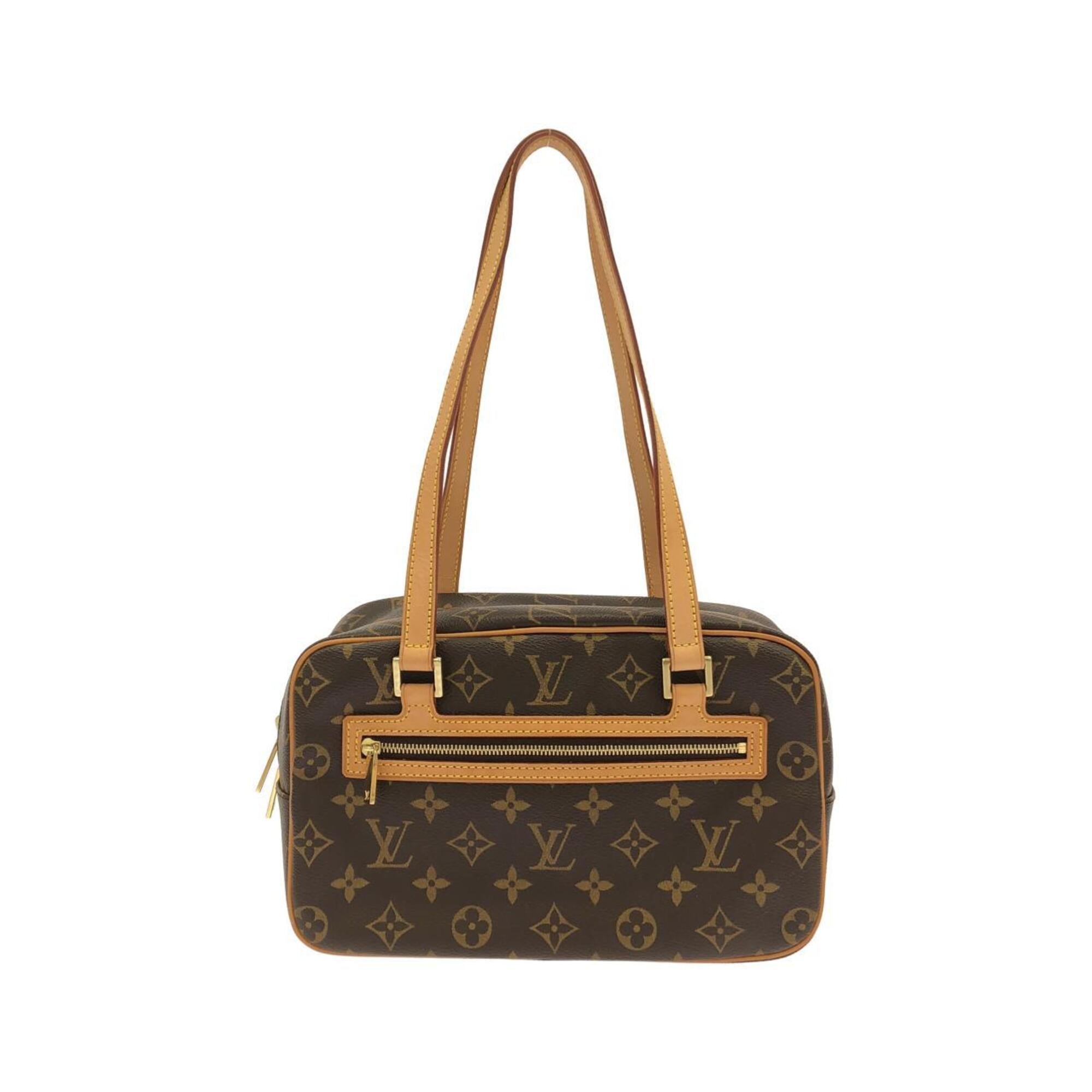 Louis Vuitton Monogram Marron Coated Canvas Shoulder Bag (Pre-Owned)