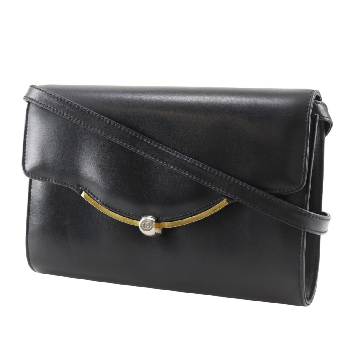 Gucci Black Leather Shoulder Bag (Pre-Owned)