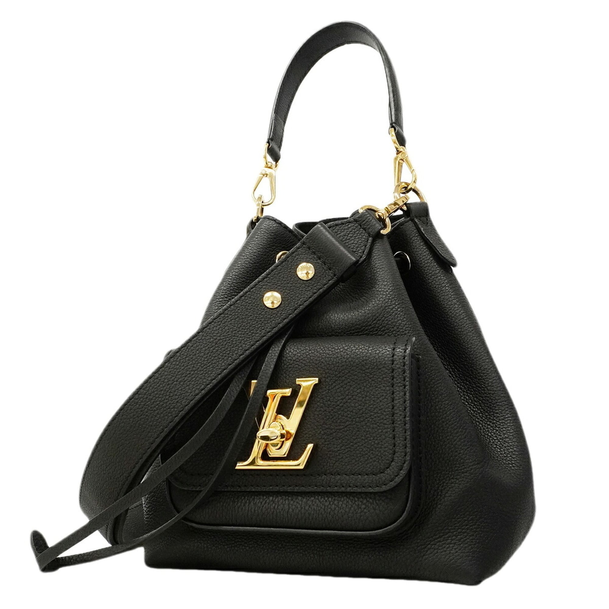 Louis Vuitton Noir Handbag (Pre-Owned)