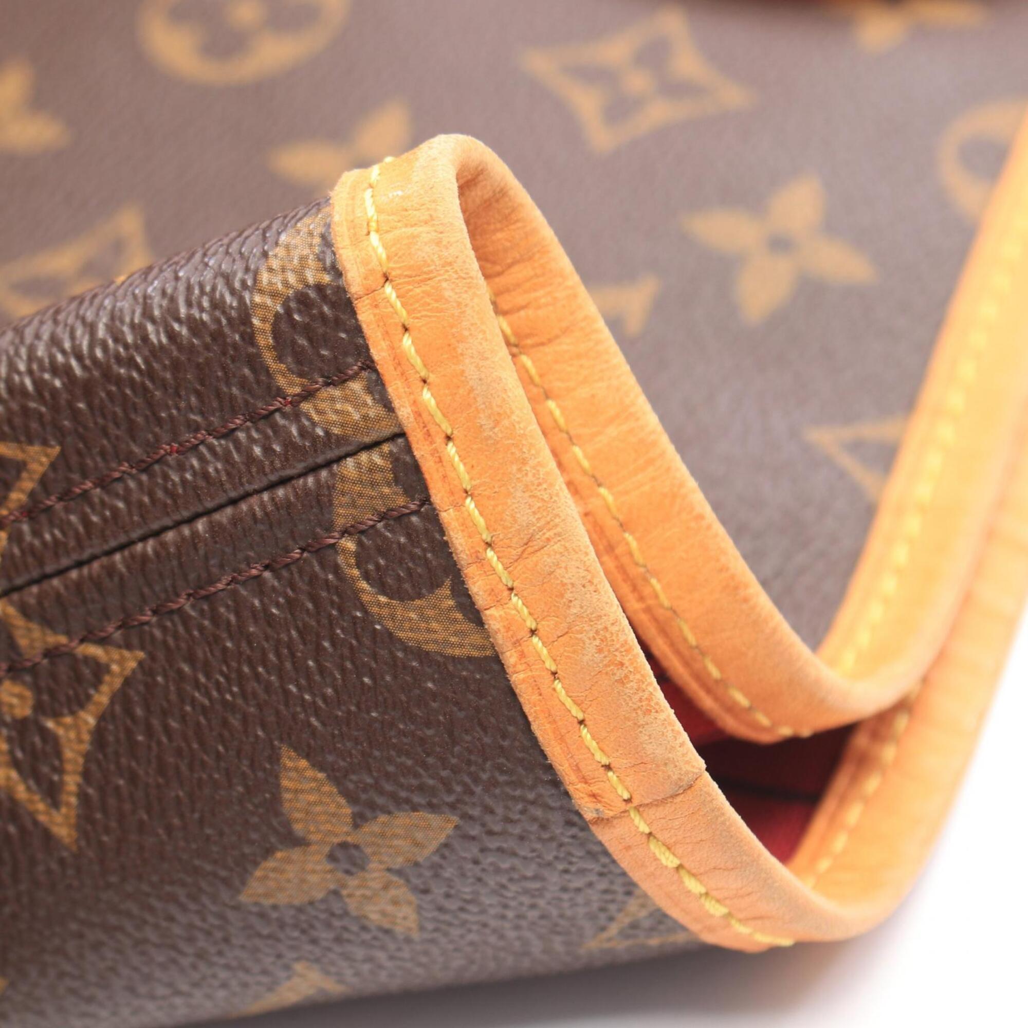 Louis Vuitton Brown Fuchsia Monogram Monogram Handbag Tote Bag (Pre-Owned)