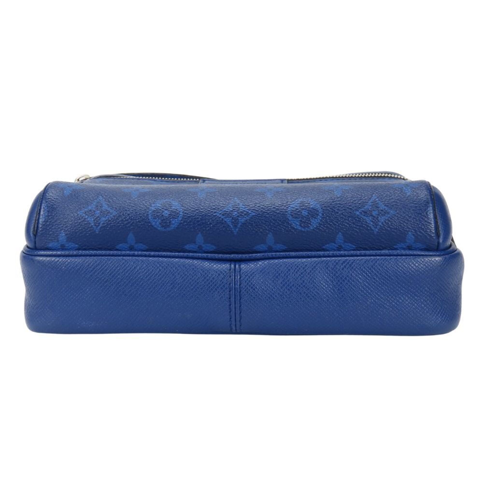 Louis Vuitton Taigarama Cobalt Monogram Taiga Leather Shoulder Bag (Pre-Owned)