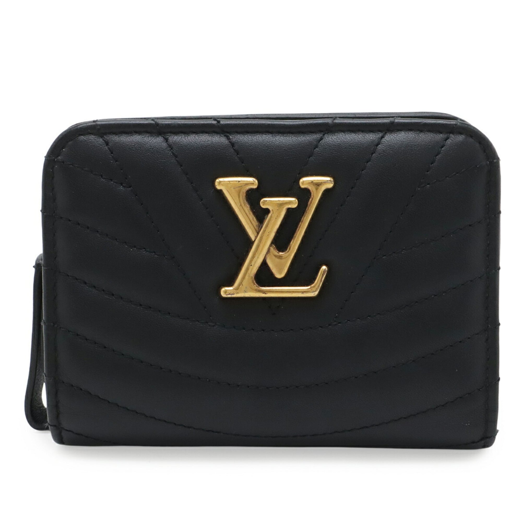 Louis Vuitton Black Noir Leather Wallet (Bi-Fold) (Pre-Owned)