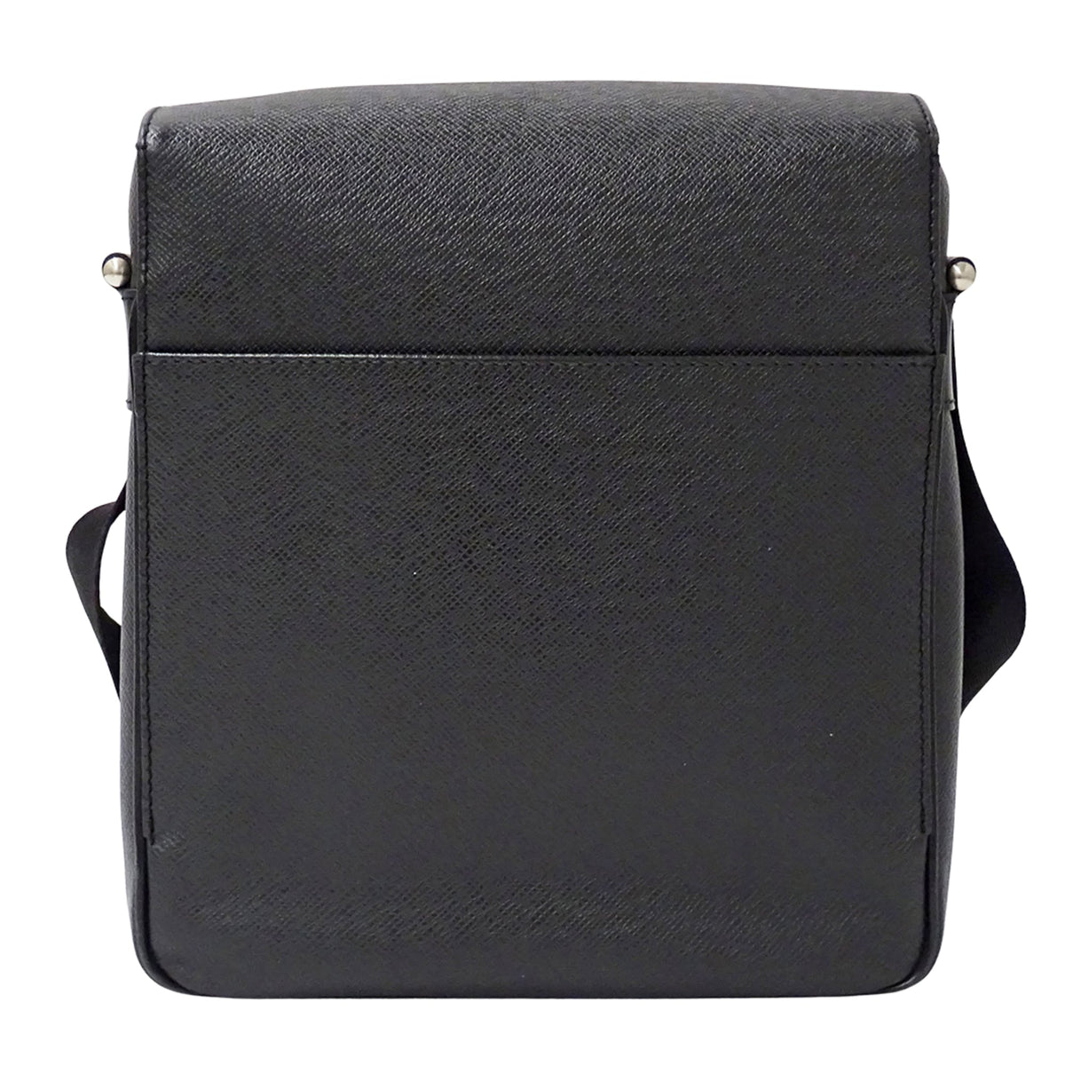 Louis Vuitton Ardoise Black Taiga Leather Handbag Shoulder Bag (Pre-Owned)