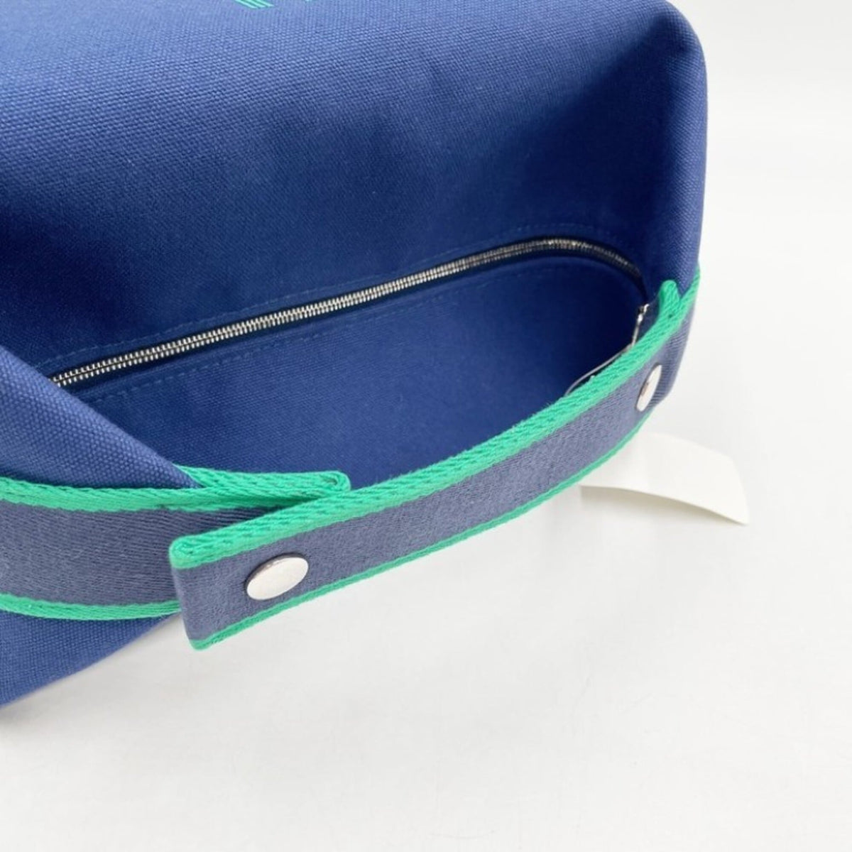 Hermes Blue Cotton 100% Handbag (Pre-Owned)