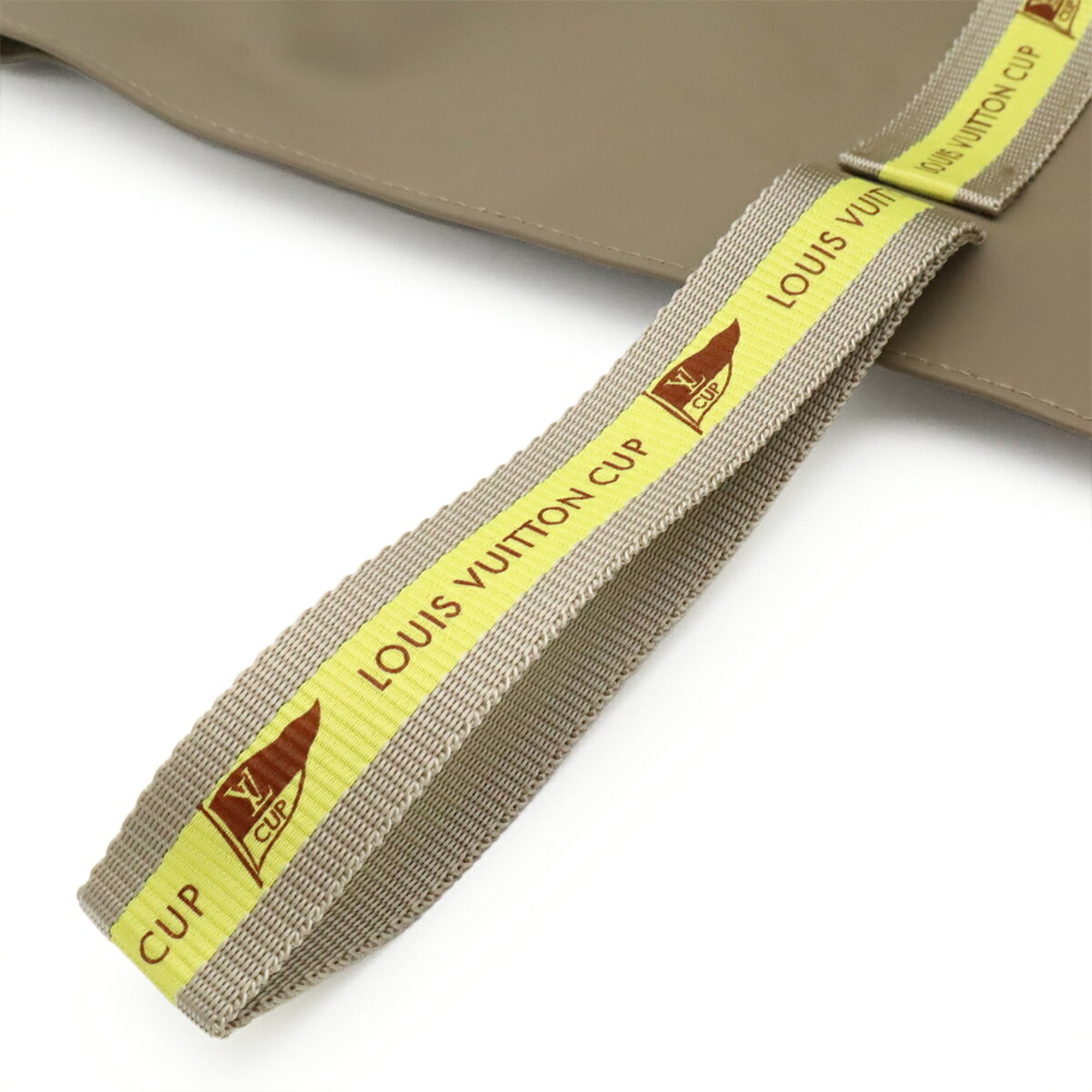 Louis Vuitton Khaki Elastane Nylon Handbag Tote Bag (Pre-Owned)