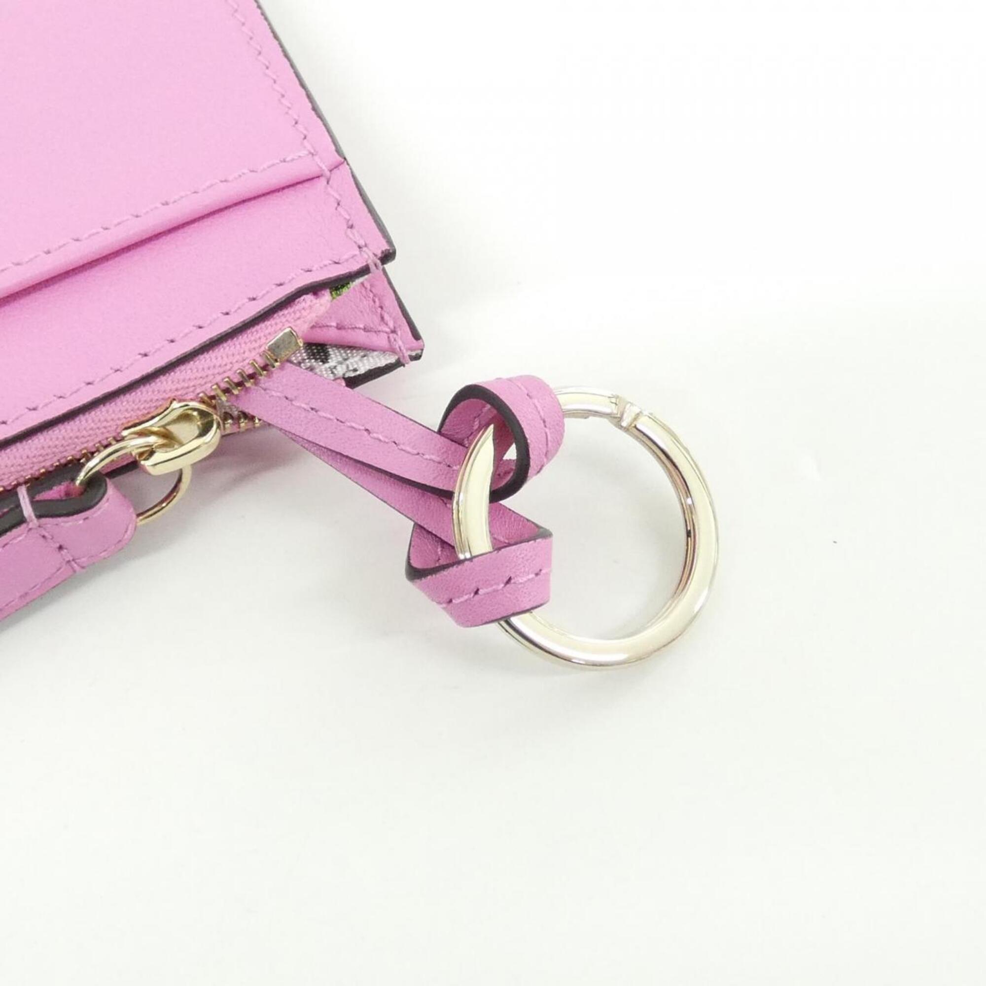 Gucci Pink Purple Leather Coin Purse/Coin Case (Pre-Owned)