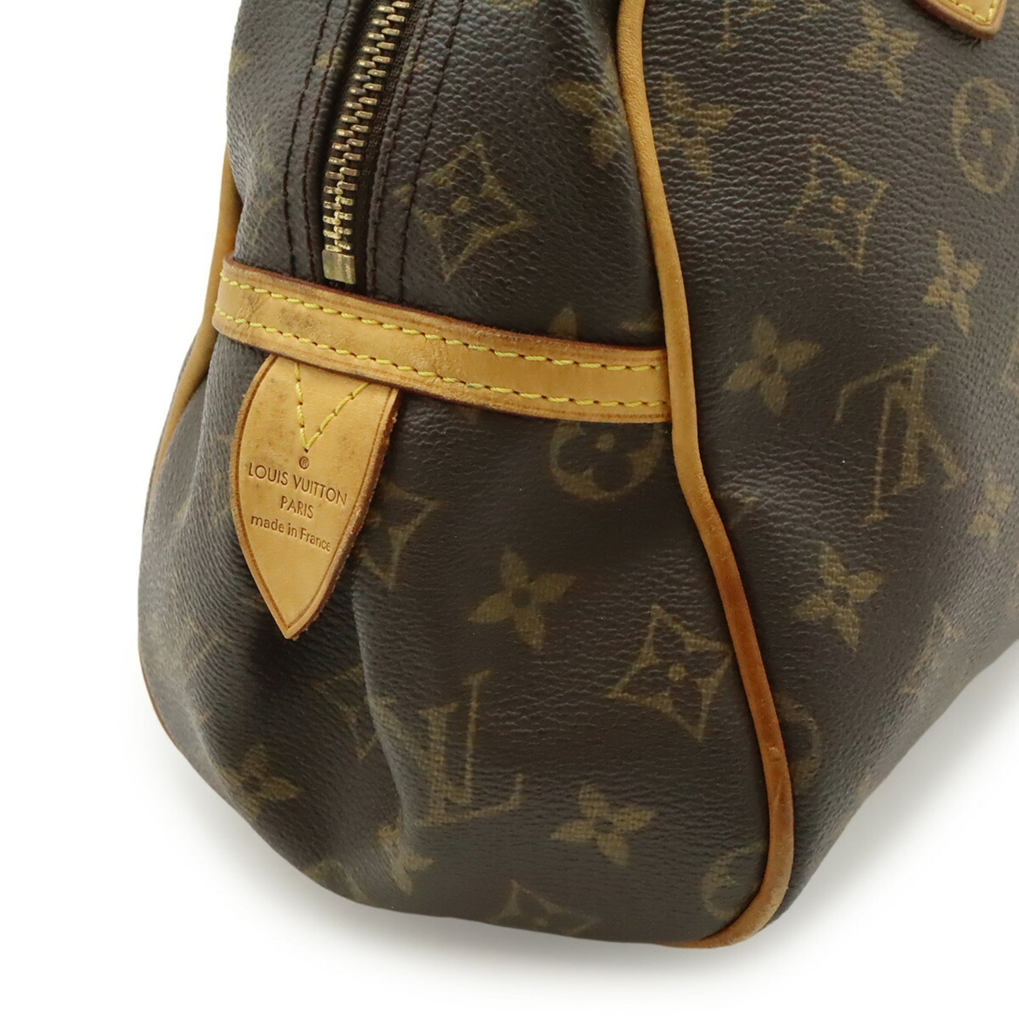 Louis Vuitton Brown Monogram Canvas Pvc Coated Canvas Handbag Shoulder Bag (Pre-Owned)