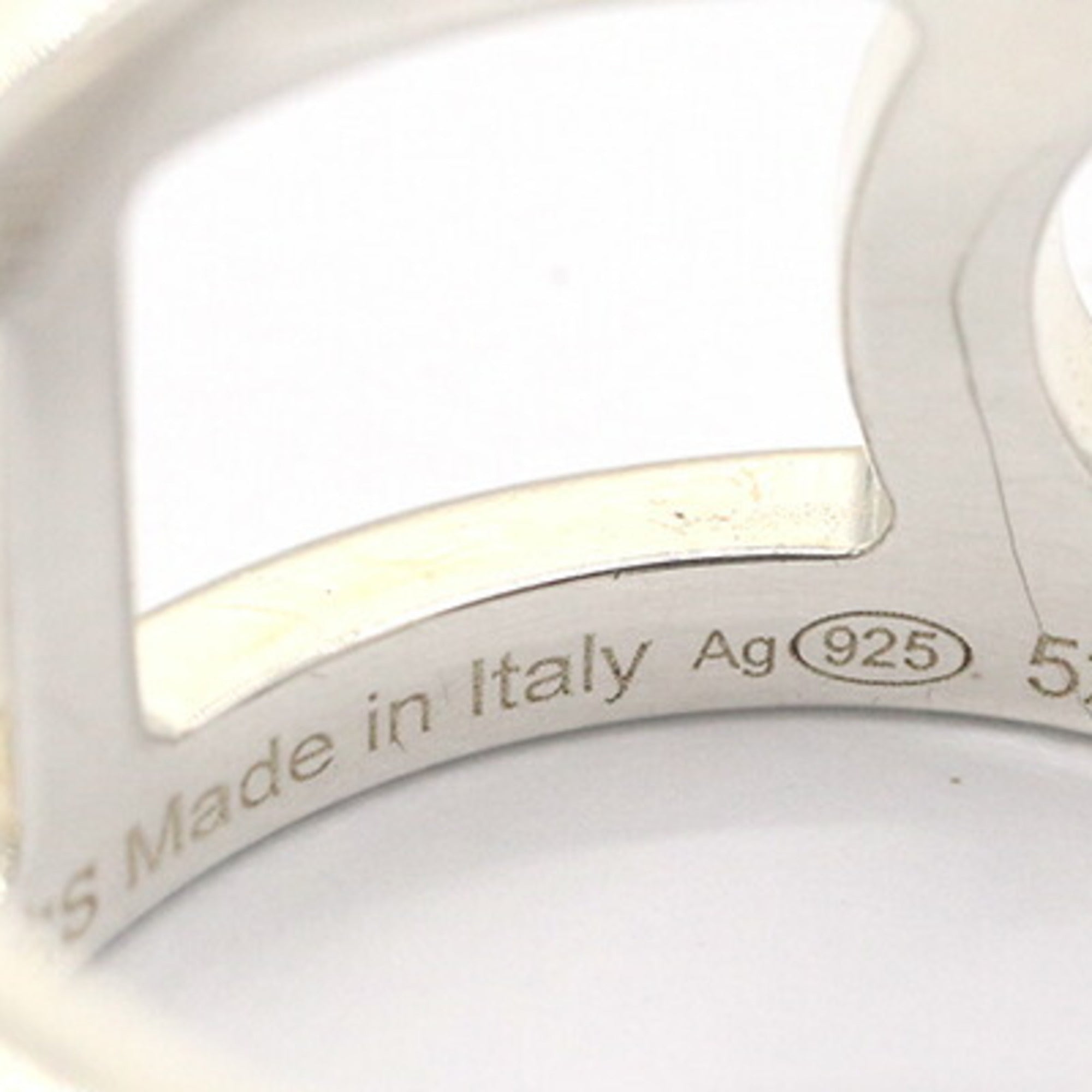 Hermes Chaine D'ancre Sterling Silver 925 Band Ring (Pre-Owned)