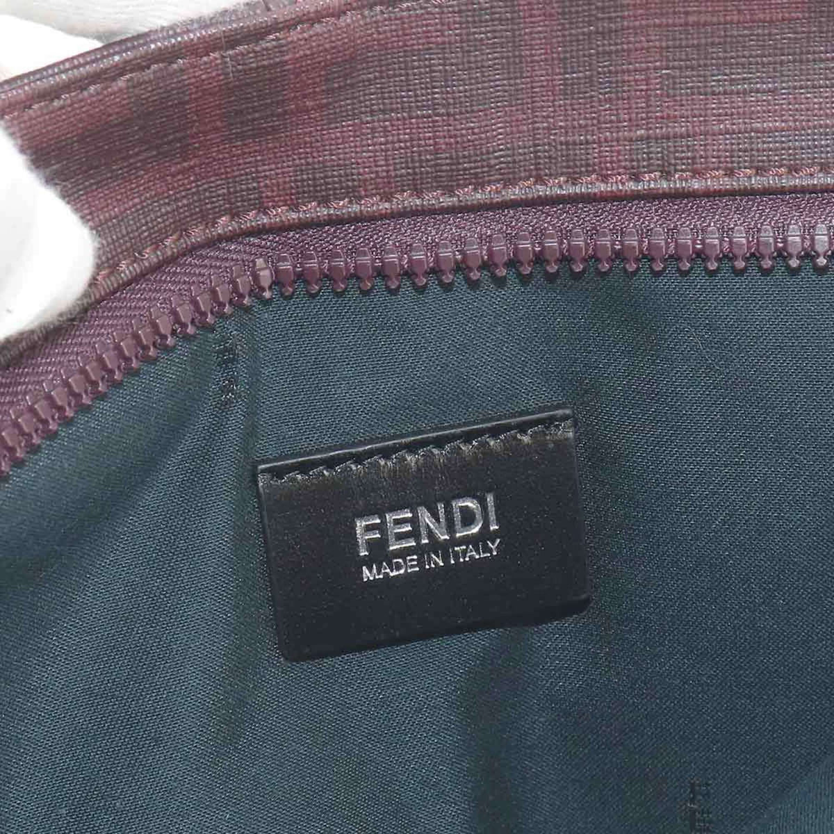 Fendi Bordeaux Pvc Leather Fanny Pack Handbag Sling Bag (Pre-Owned)