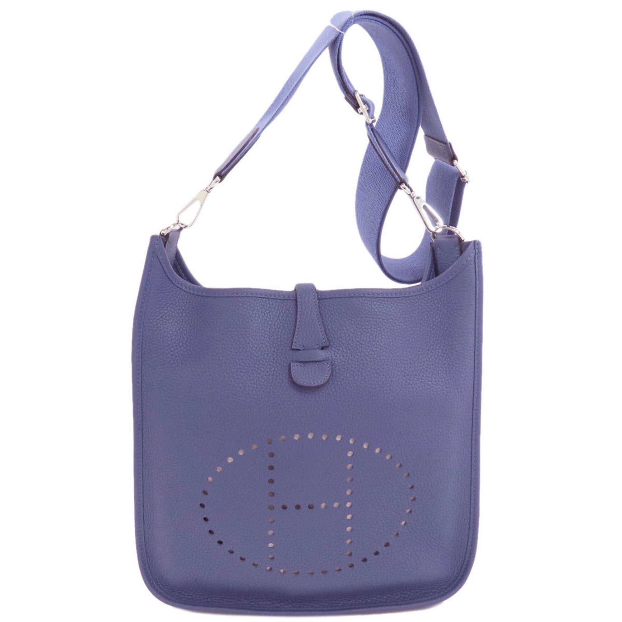 Hermes Taurillon Clemence Leather Shoulder Bag (Pre-Owned)