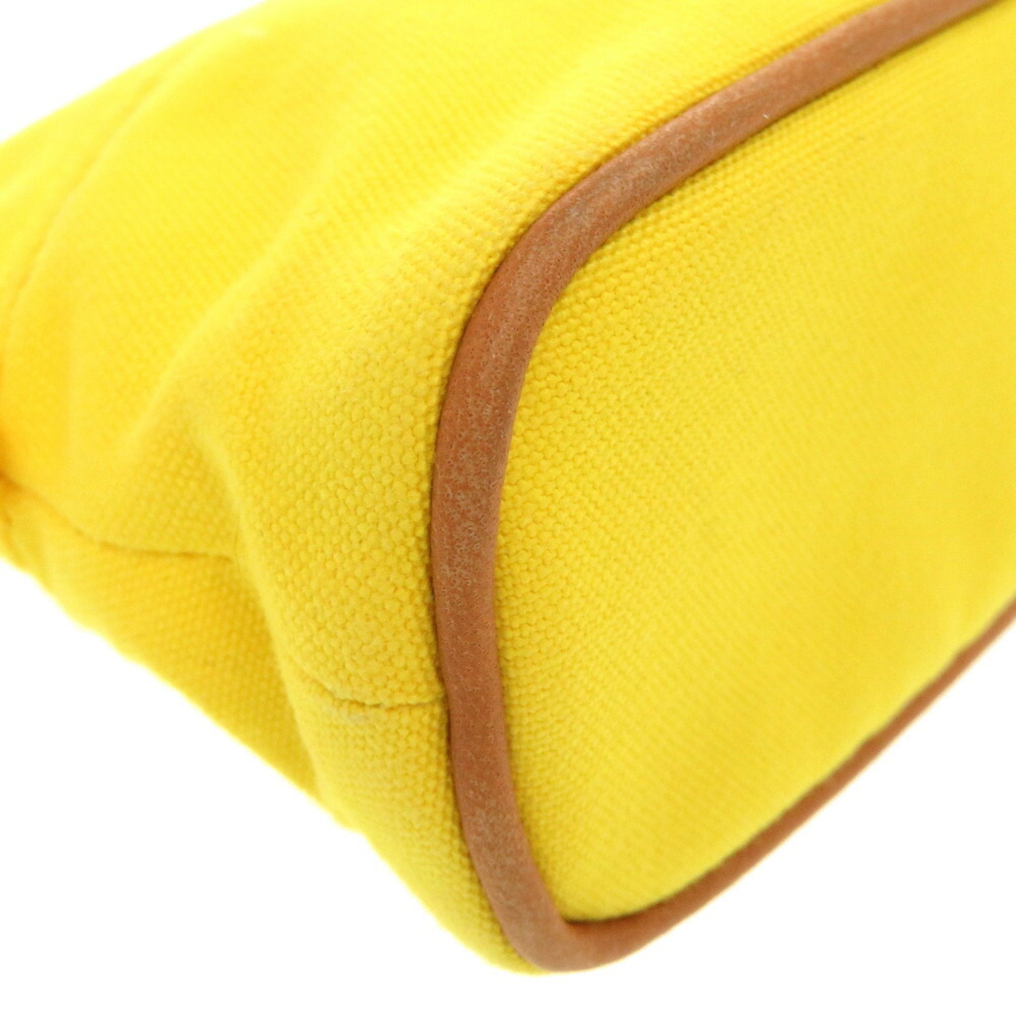 Hermes Yellow Cotton Pouch (Pre-Owned)