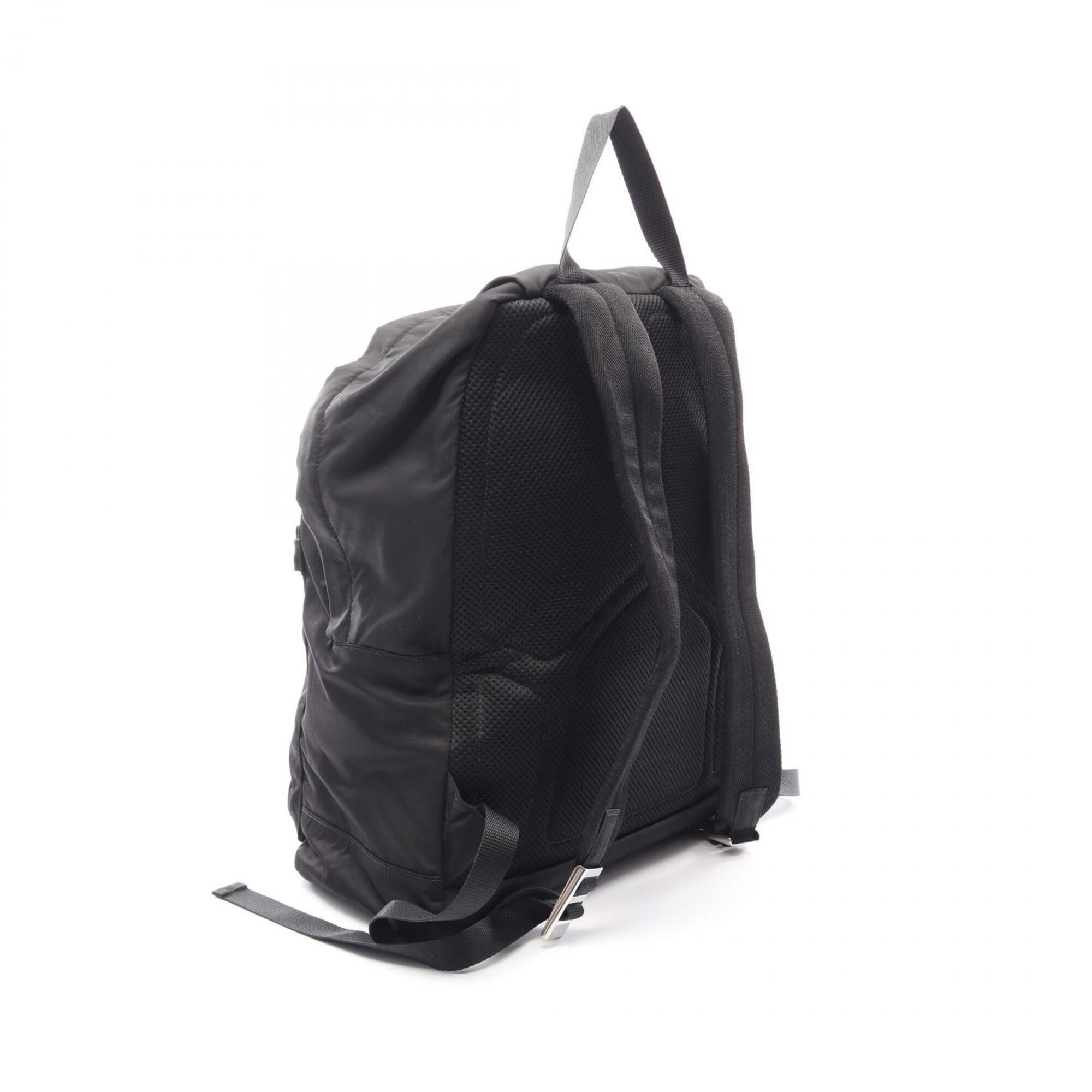 Prada Black Nylon Backpack Handbag (Pre-Owned)