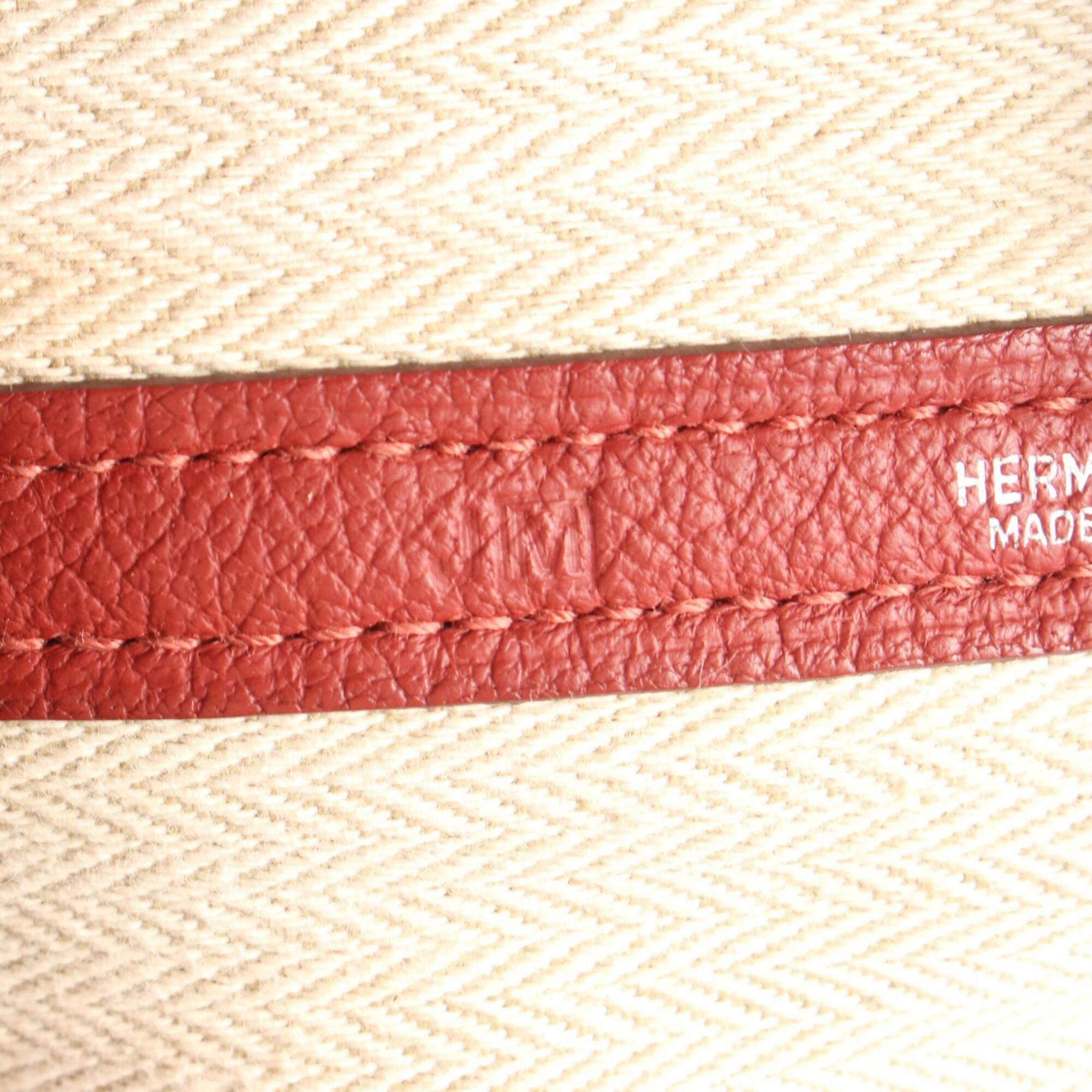 Hermes Red Color Negonda Leather Handbag Tote Bag (Pre-Owned)