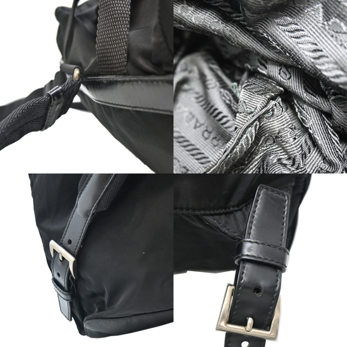 Prada Black Nylon Backpack (Pre-Owned)