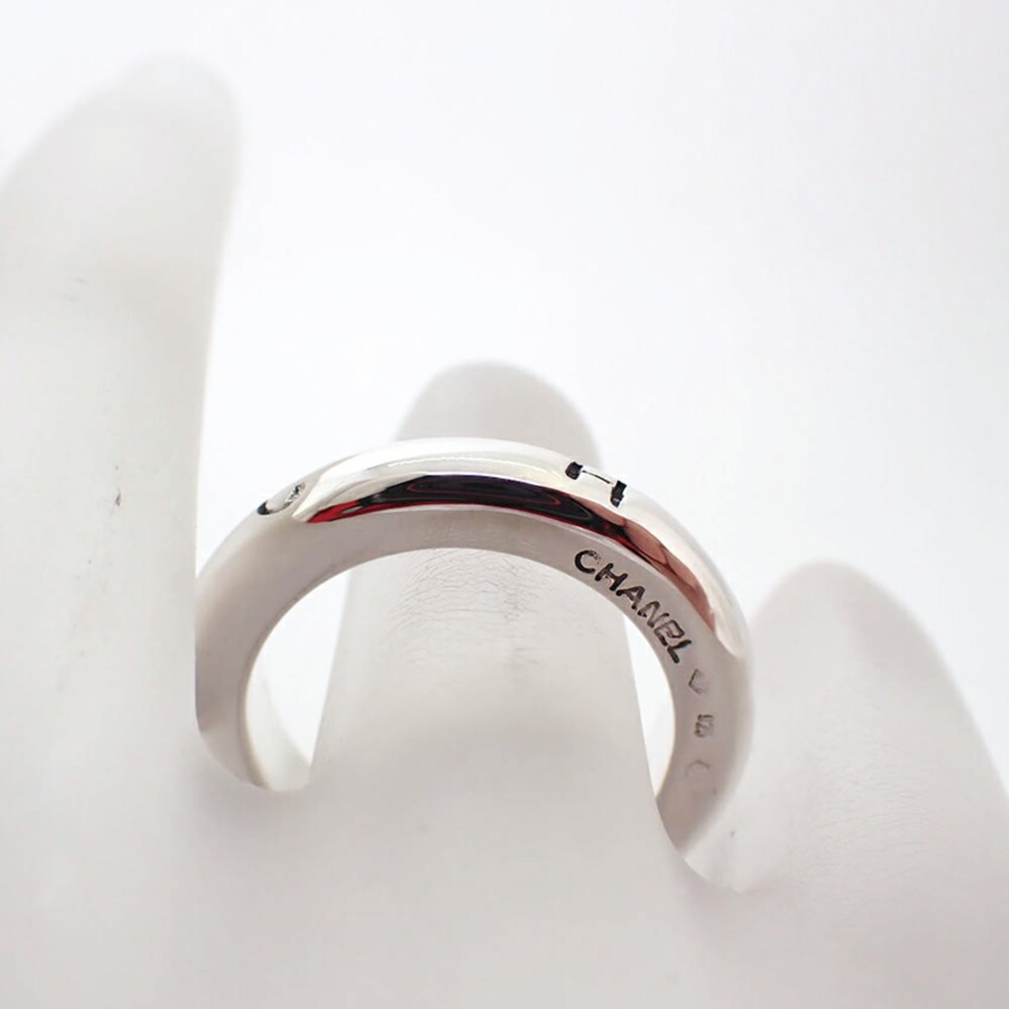 Chanel Sterling Silver 925 Band Ring (Pre-Owned)