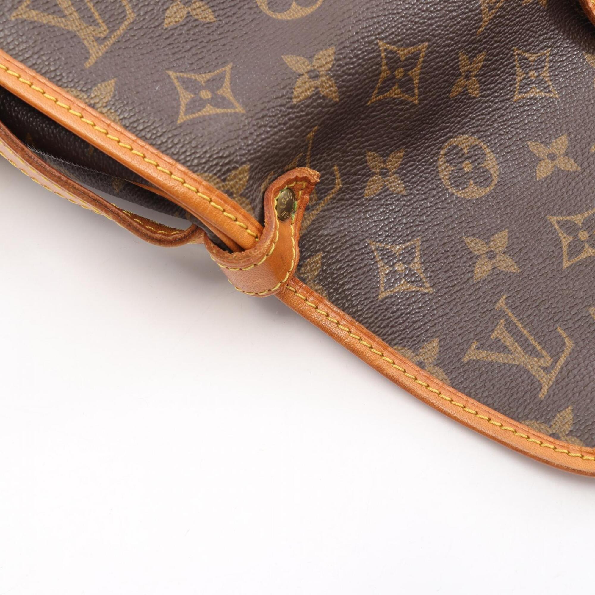 Louis Vuitton Brown Coated Canvas Pvc Monogram Leather Handbag Shoulder Bag (Pre-Owned)