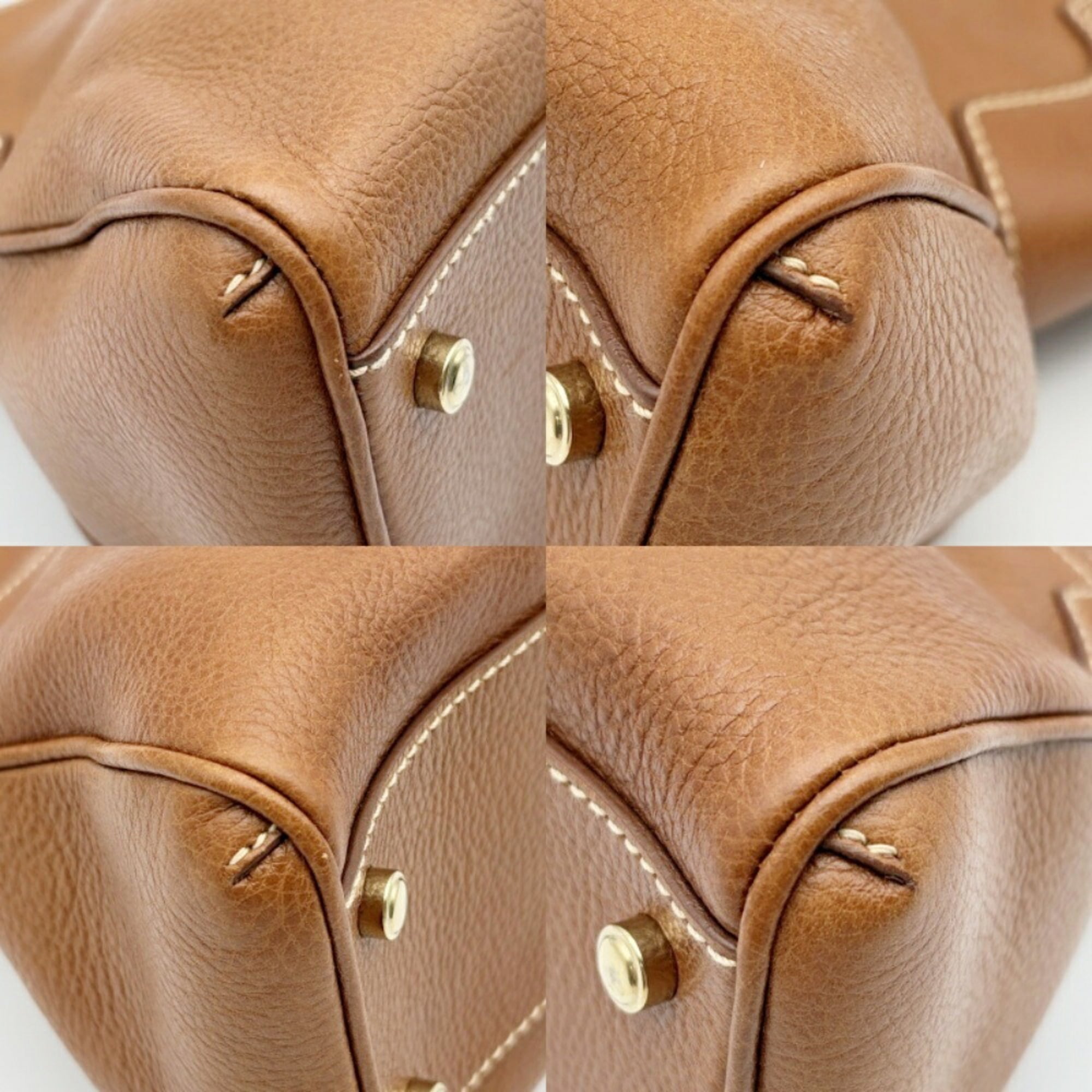 Cartier Brown Leather Tote Bag (Pre-Owned)