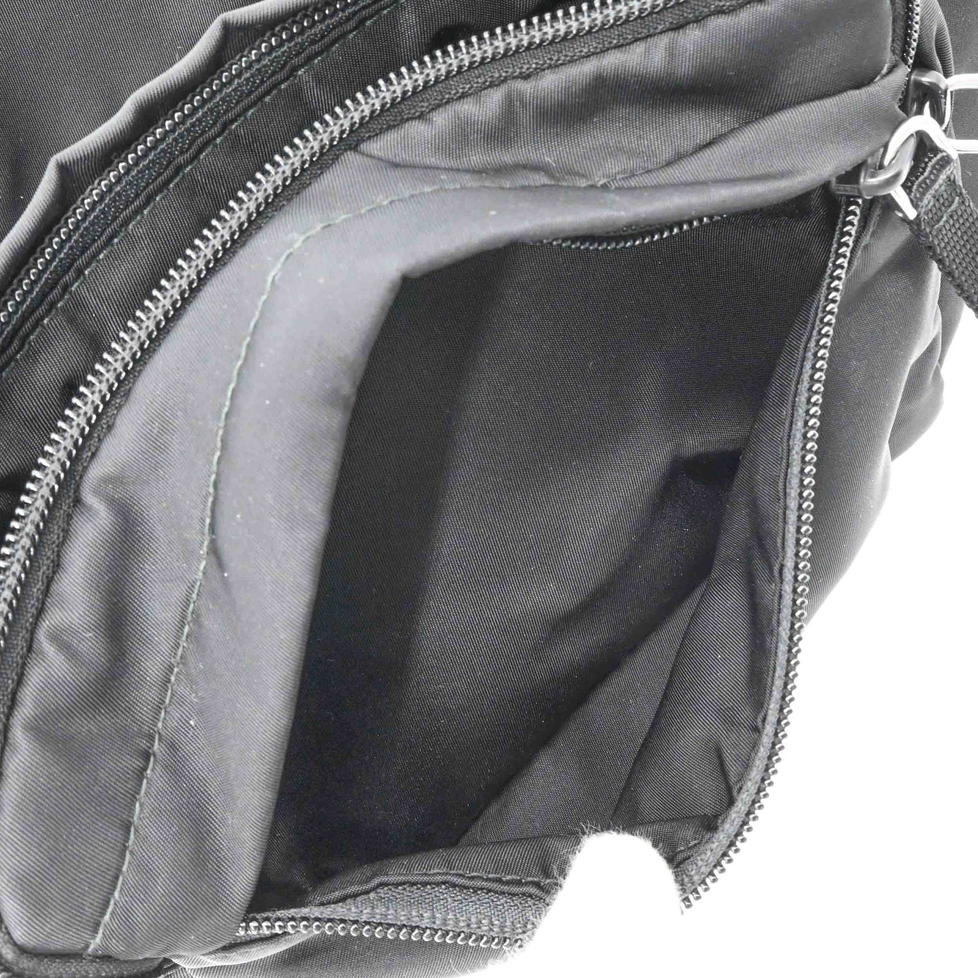 Prada Black Nylon Fanny Pack Sling Bag (Pre-Owned)