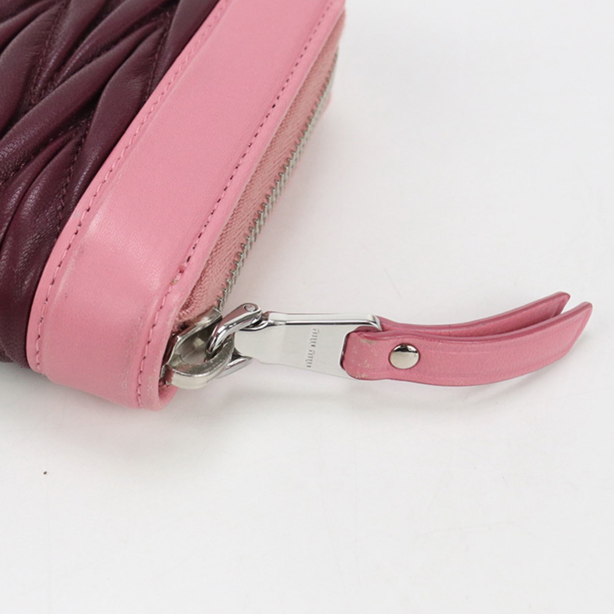 Miu Miu Matelasse Pink Coin Purse/Coin Case (Pre-Owned)