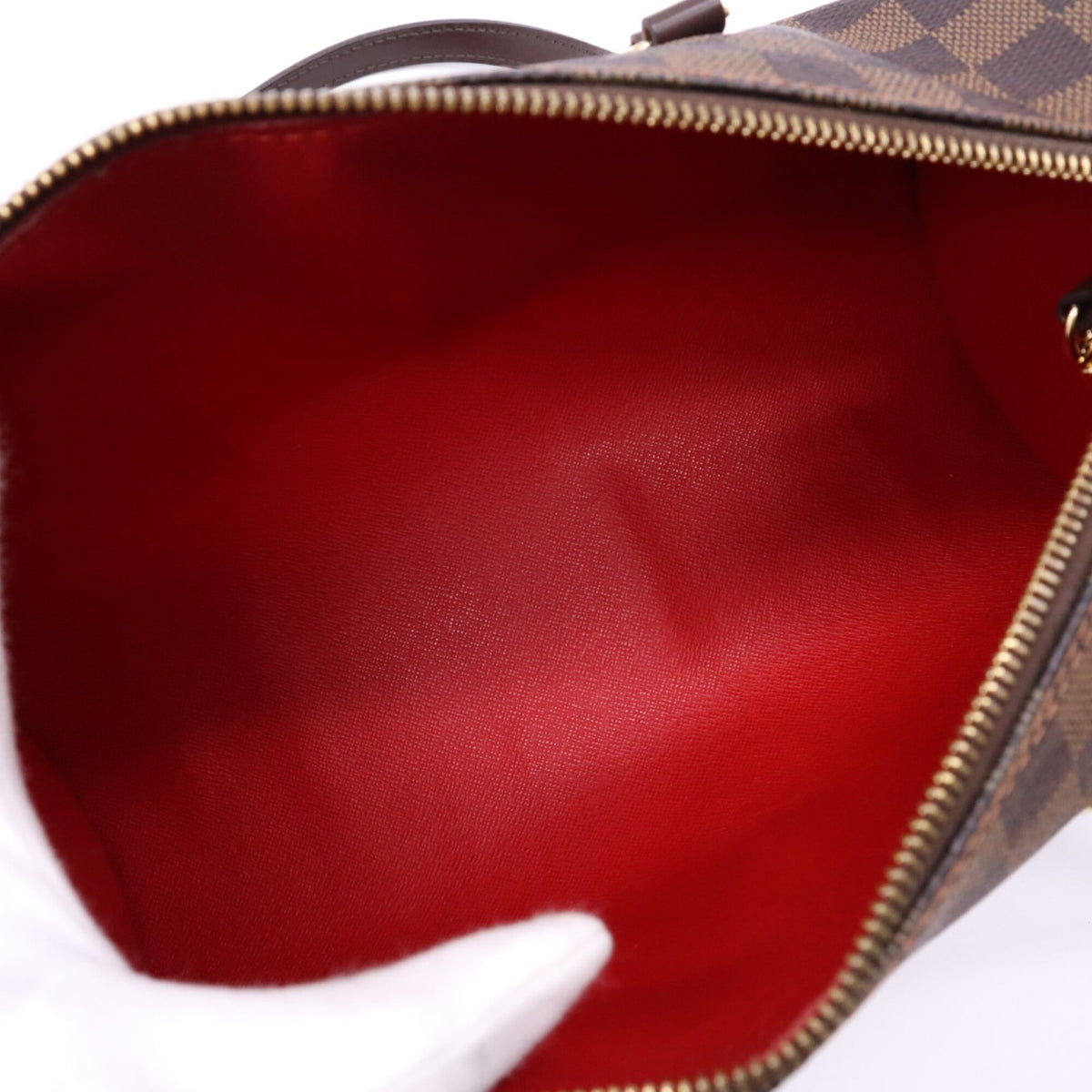 Louis Vuitton Damier Beige Brown Coated Canvas Leather Handbag (Pre-Owned)