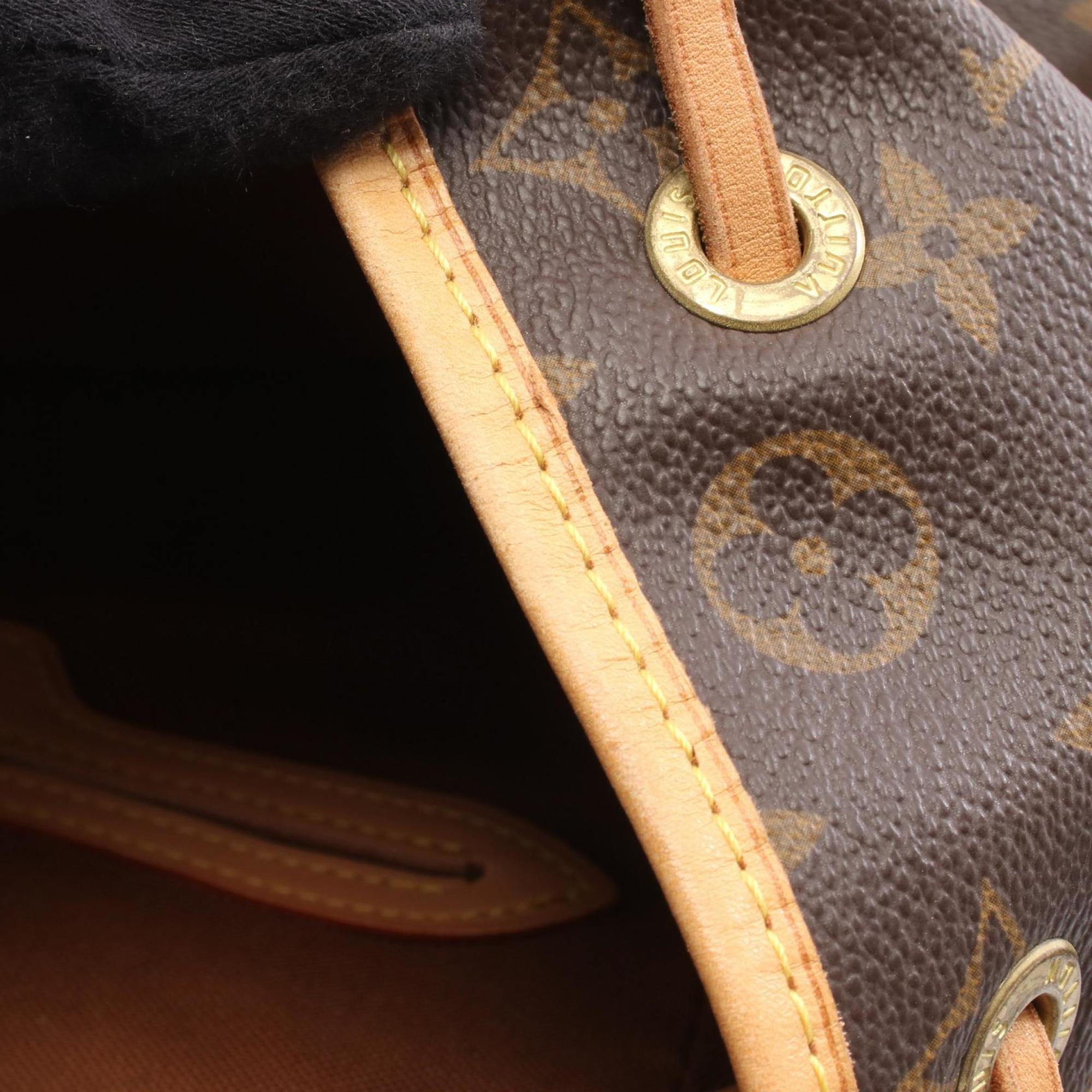 Louis Vuitton Brown Pvc Coated Canvas Monogram Leather Backpack (Pre-Owned)