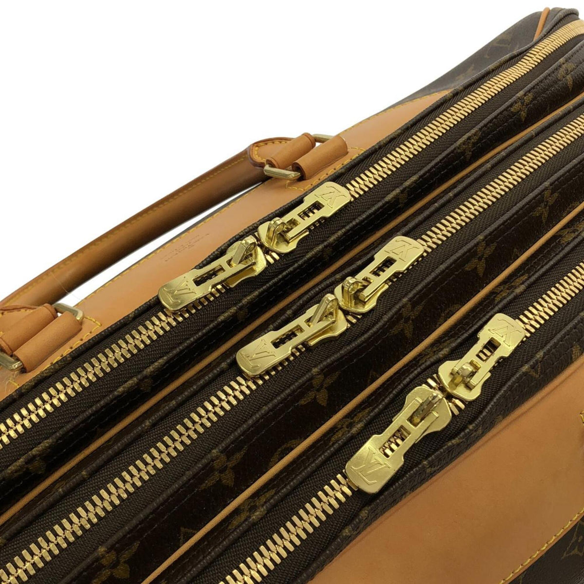 Louis Vuitton Brown Coated Canvas Boston Bag (Pre-Owned)