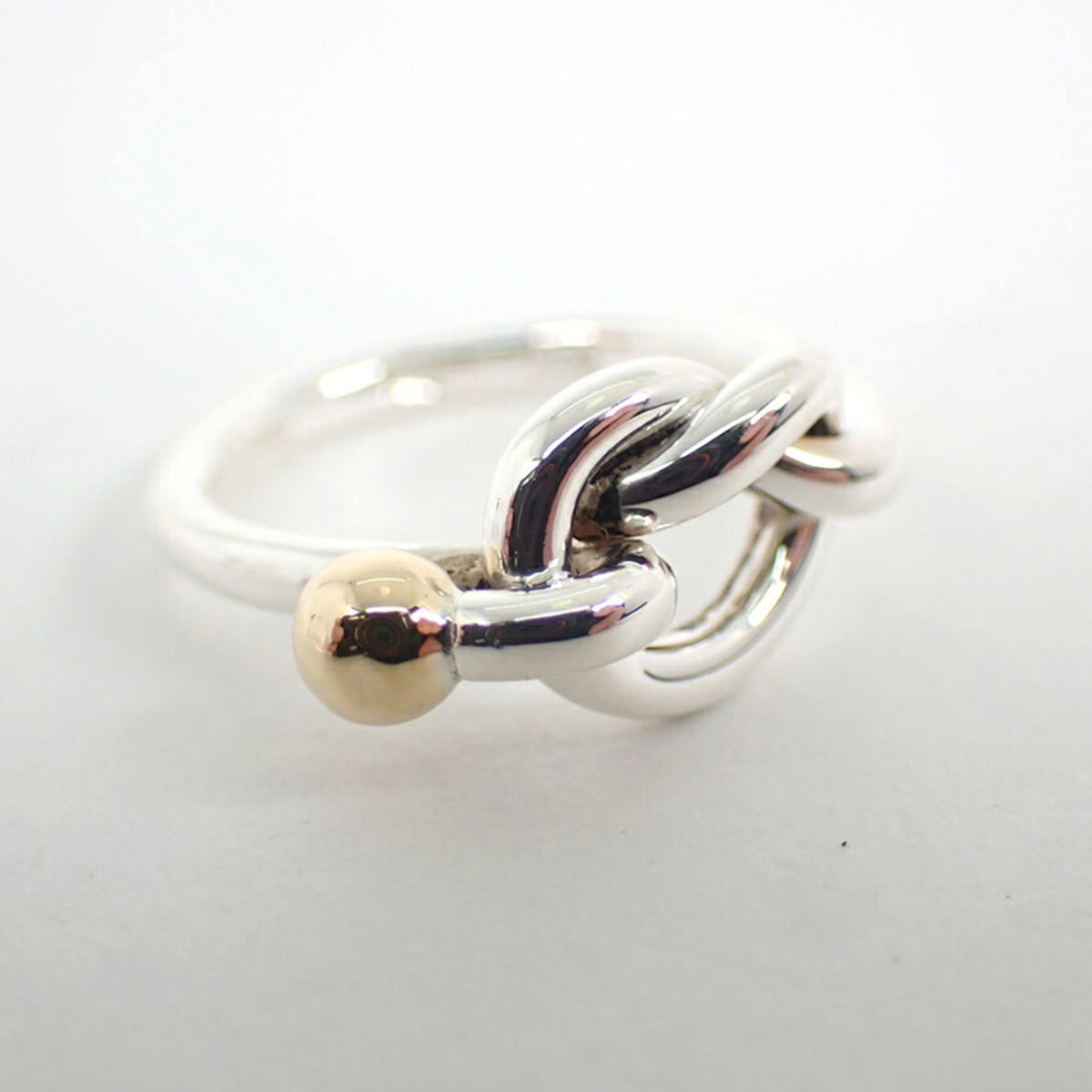 Tiffany Yellow Gold (18K) Sterling Silver 925 Band Ring (Pre-Owned)