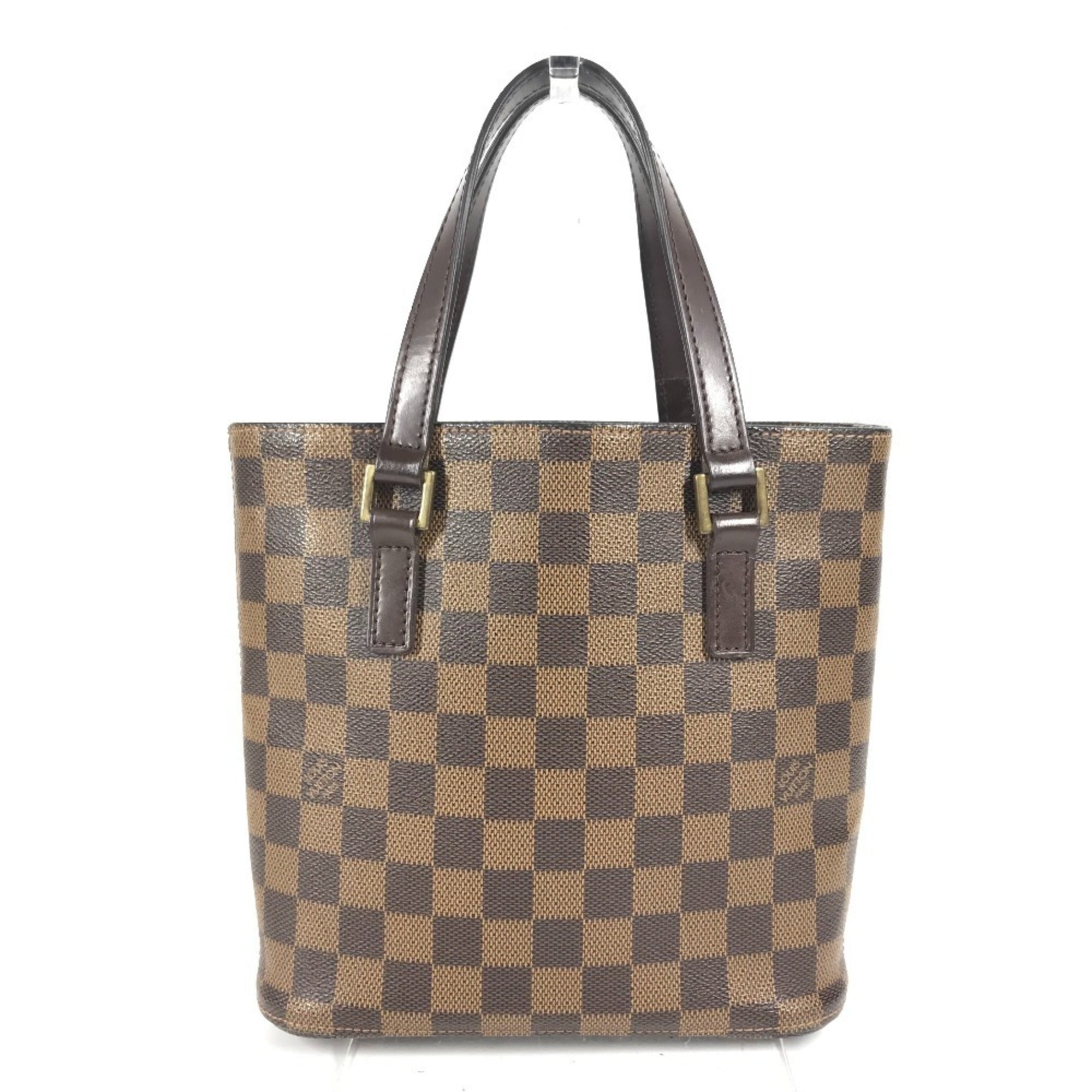 Louis Vuitton Brown Damier Canvas Ebene Damier Canvas Handbag Tote Bag (Pre-Owned)