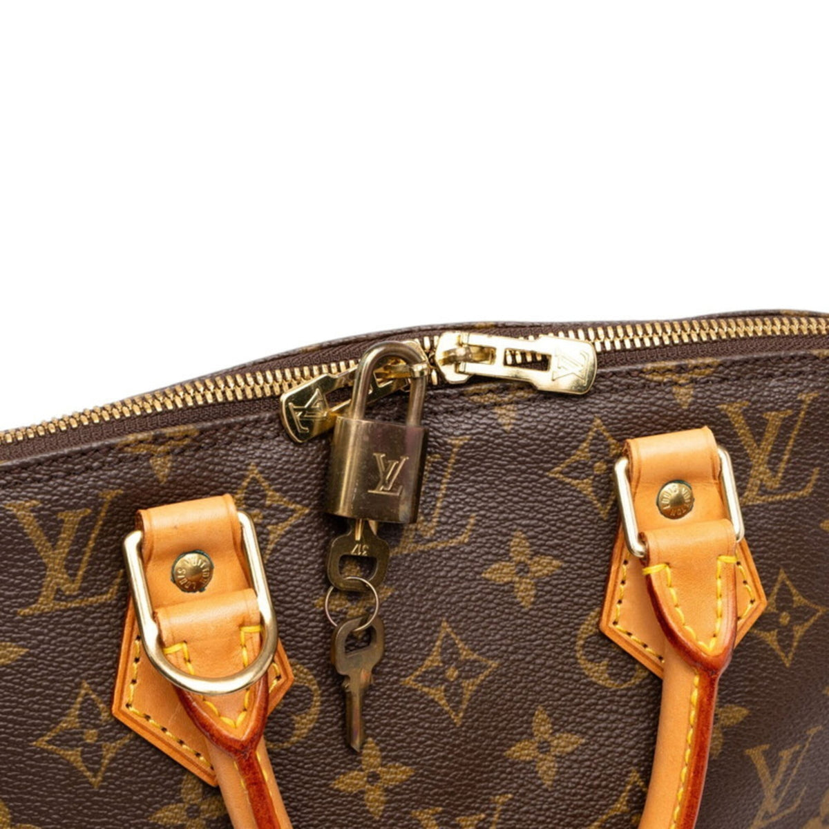 Louis Vuitton Brown Pvc Leather Handbag (Pre-Owned)