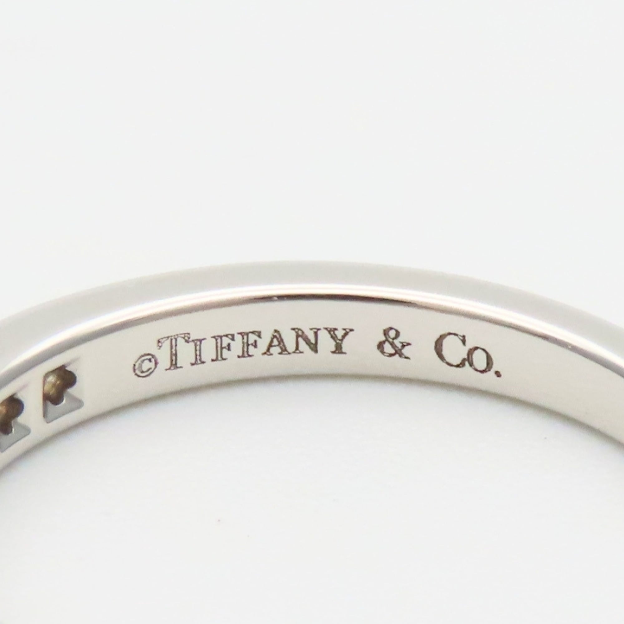 Tiffany Platinum Platinum 950 Band Ring (Pre-Owned)