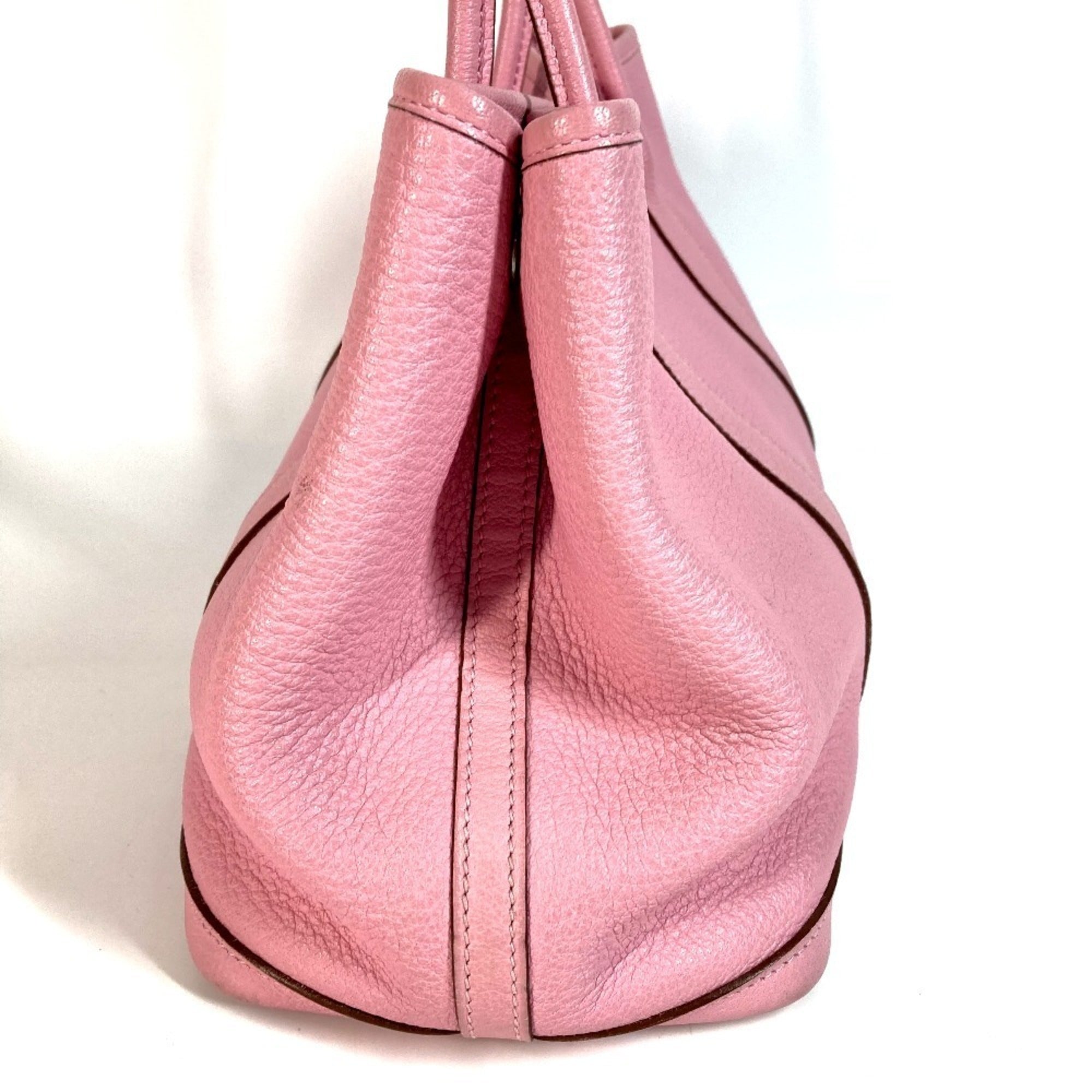 Hermes Garden Pink Rose Confetti Negonda Leather Handbag Tote Bag (Pre-Owned)