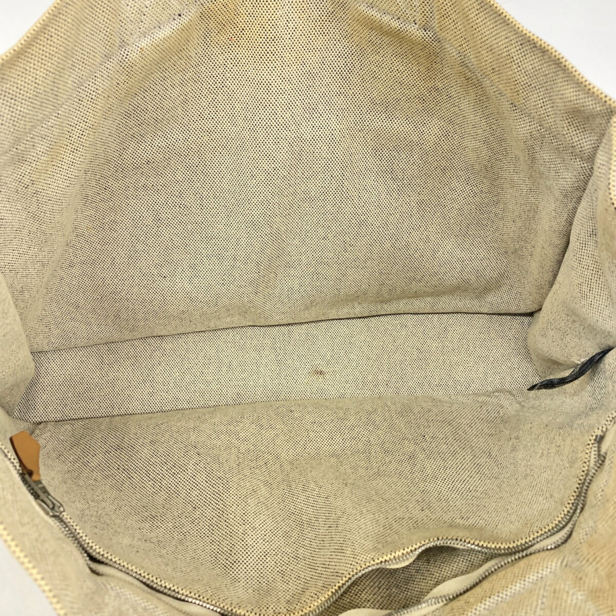 Hermes Gray Canvas Tote Bag (Pre-Owned)