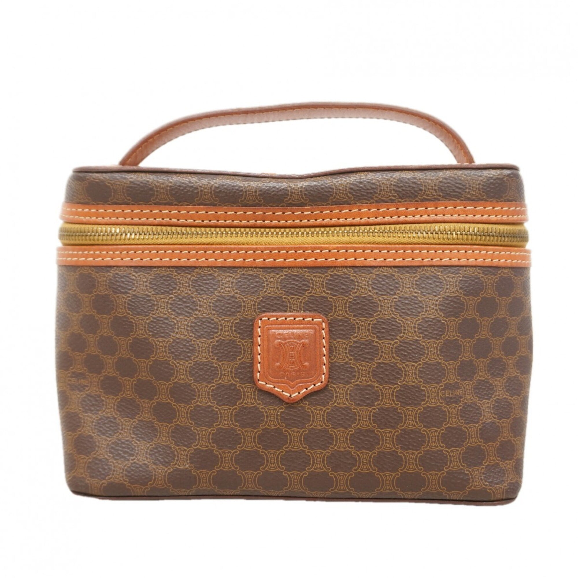 Celine Brown Pvc Vanity Bag (Pre-Owned)