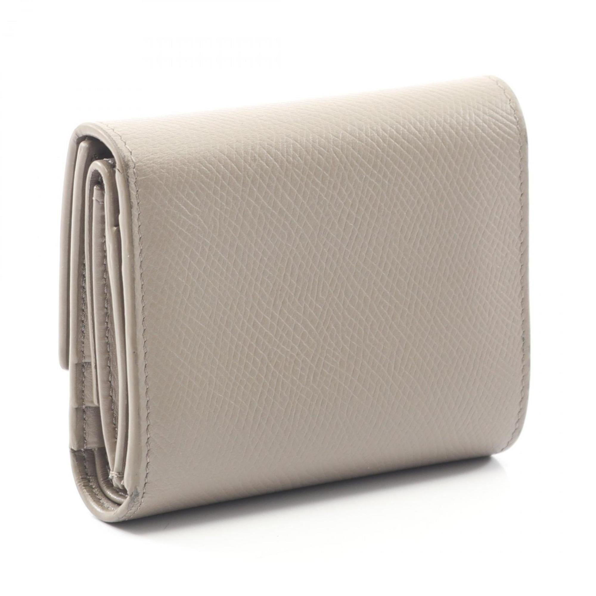 Celine Beige Leather Wallet (Tri-Fold) (Pre-Owned)