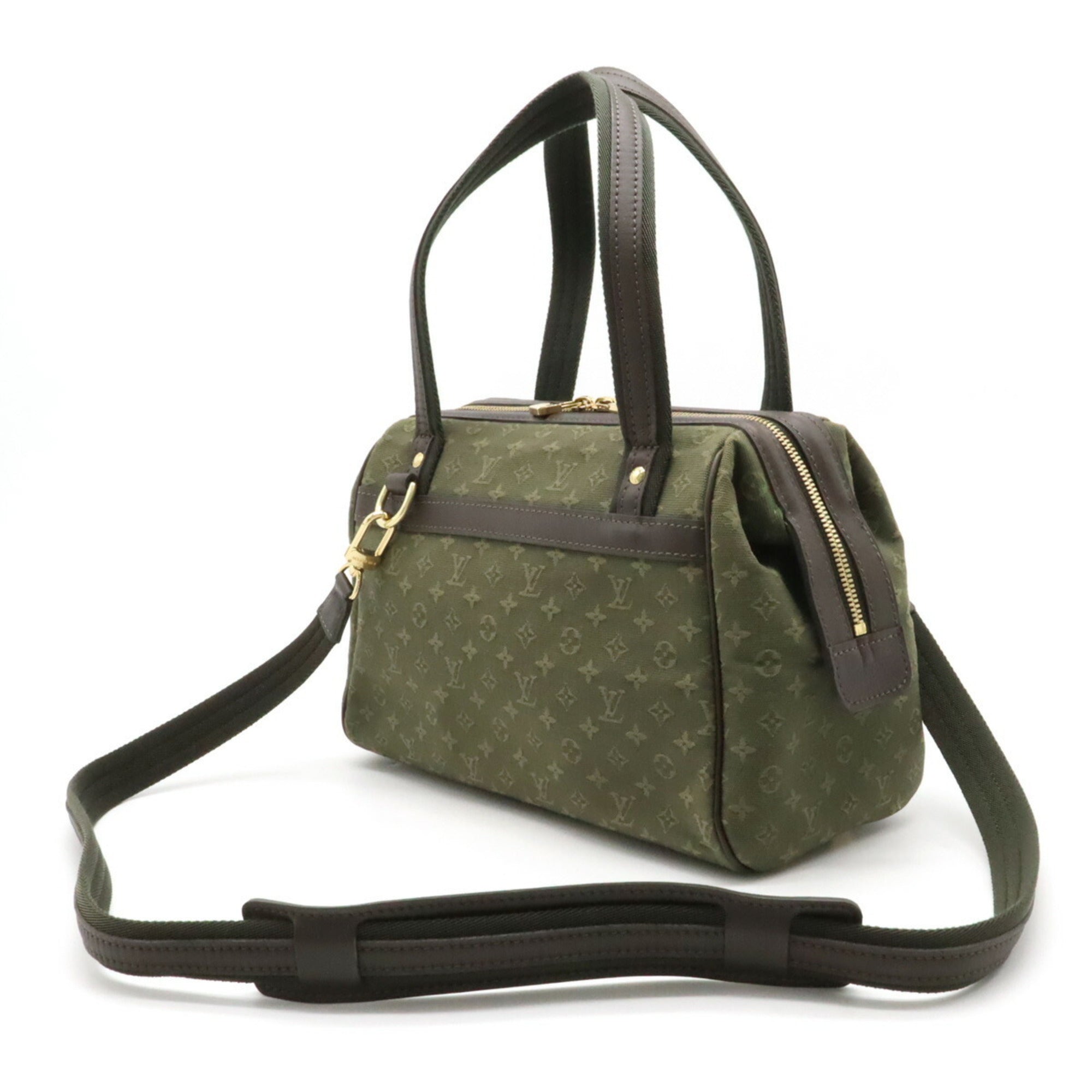 Louis Vuitton Tst Khaki Canvas Leather Handbag Shoulder Bag (Pre-Owned)