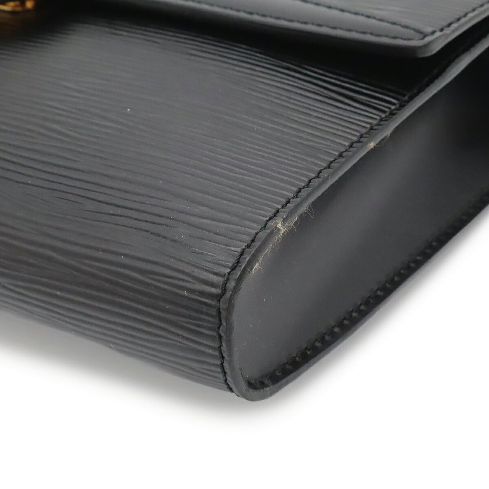 Louis Vuitton Epi Black Noir Epi Leather Clutch Bag Shoulder Bag (Pre-Owned)