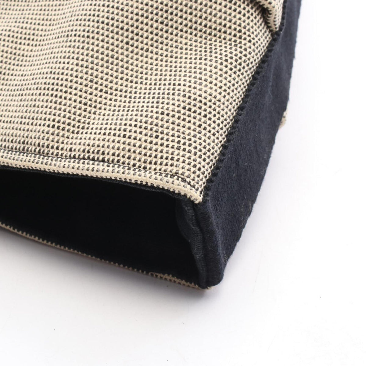 Hermes Beige Black Toile H Handbag (Pre-Owned)