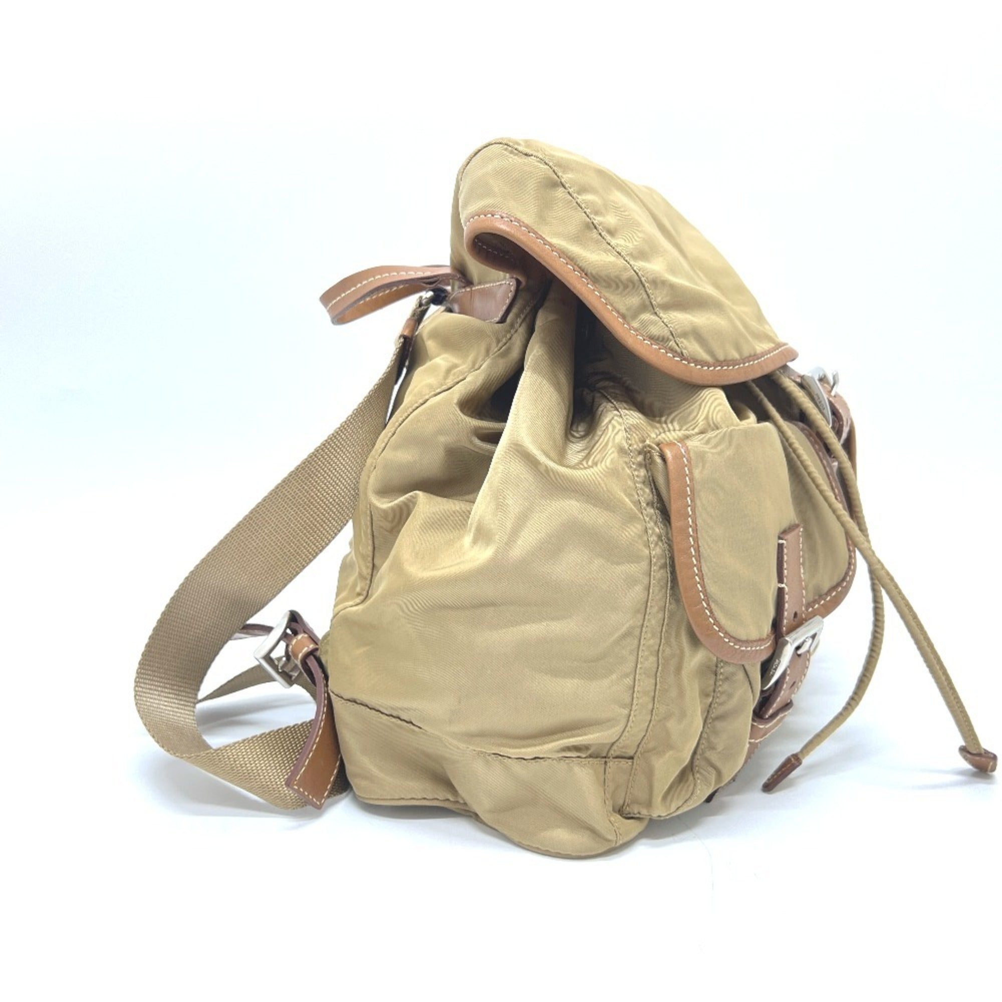 Prada Brown Nylon Backpack (Pre-Owned)