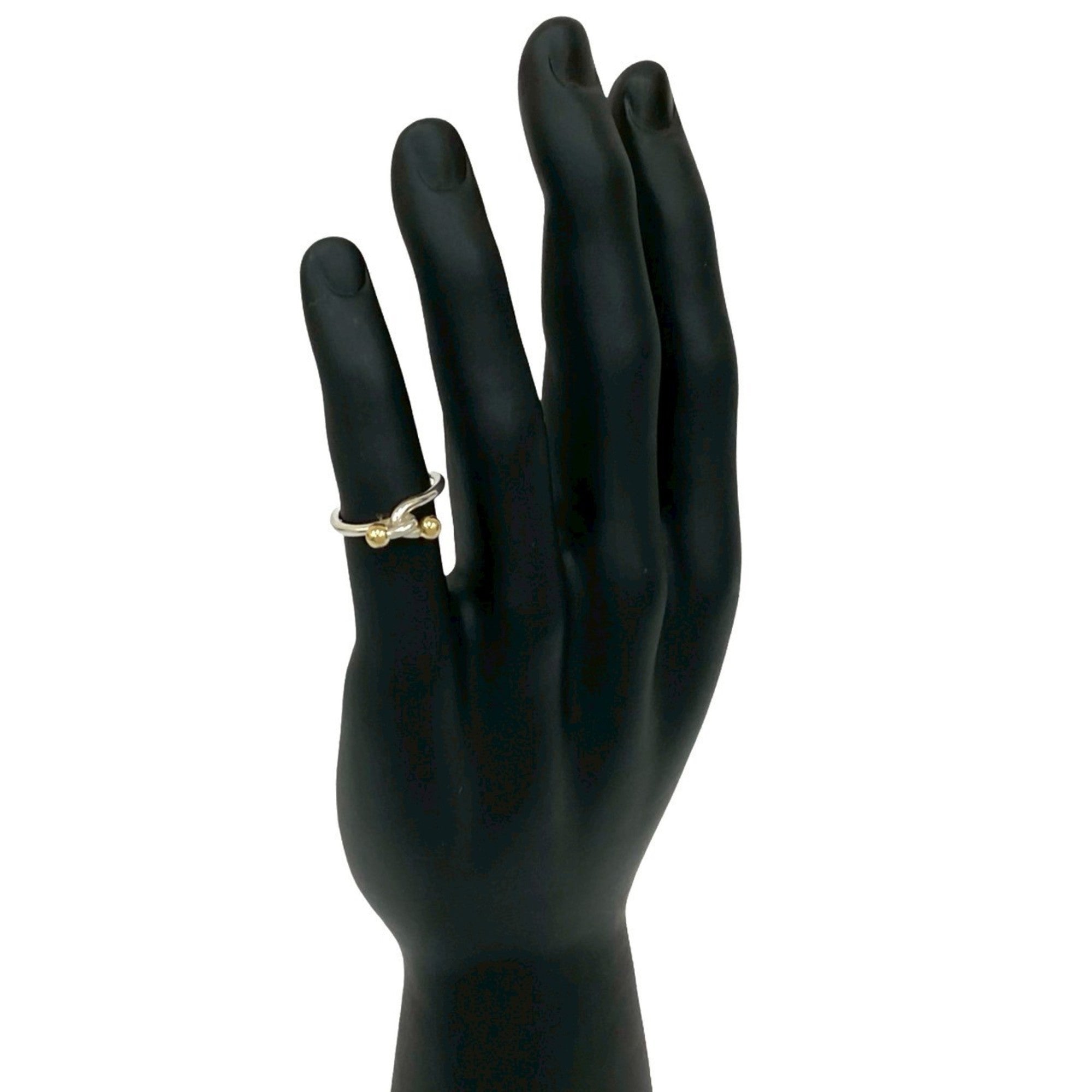 Tiffany Gold Silver Gold (18K) Silver 925 Band Ring (Pre-Owned)
