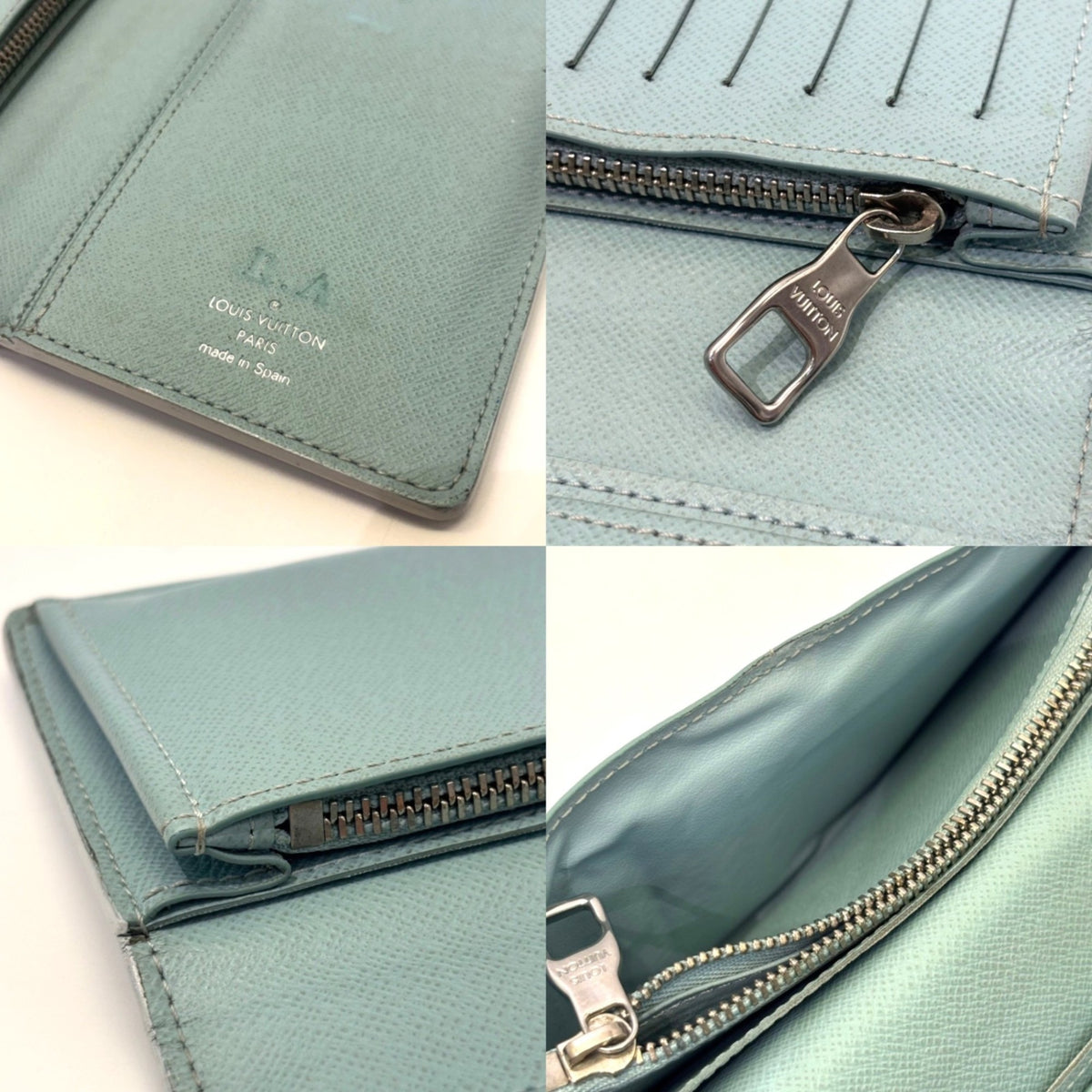Louis Vuitton Monogram Blue Monogram Long Wallet (Bi-Fold) (Pre-Owned)
