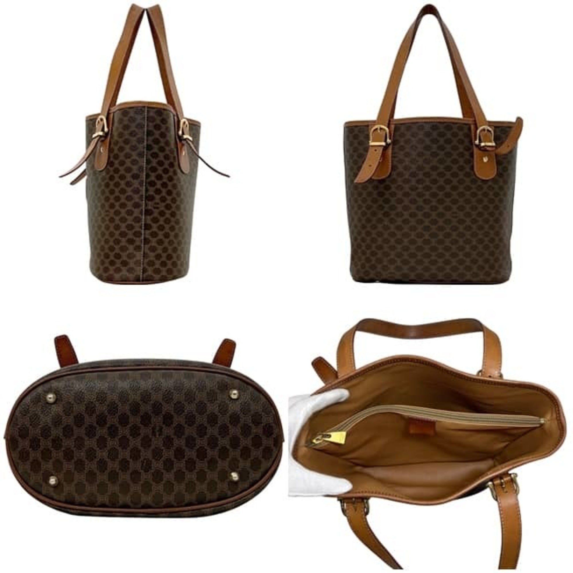 Celine Brown Pvc Leather Tote Bag (Pre-Owned)